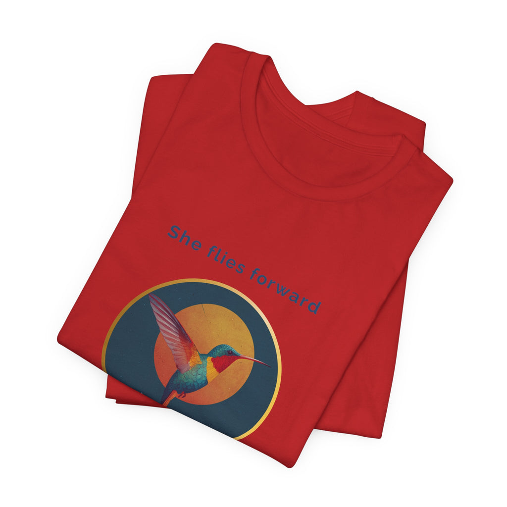 She Flies Forward | Women's Motivational Graphic Solar Flight T-Shirt