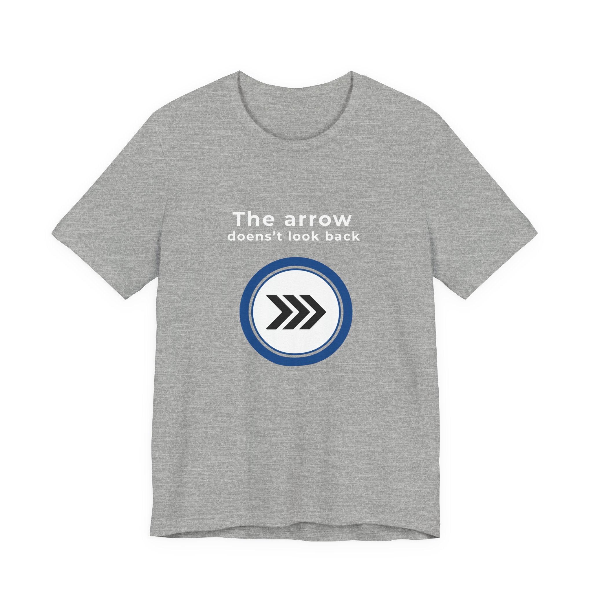 Arrow Circle Graphic Tee — Minimalist Directional Logo T-Shirt