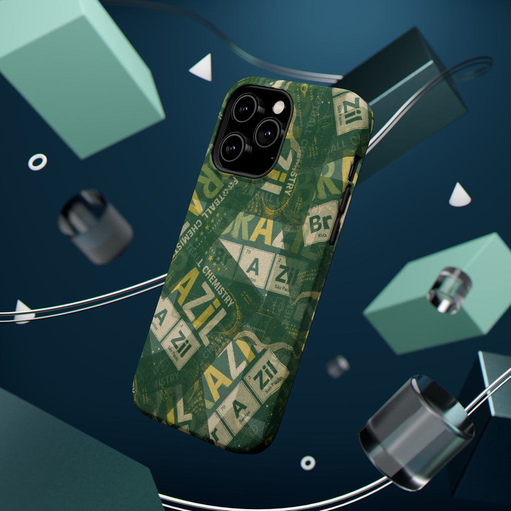 Brazil Football Phone Case | Green, gold, and chemistry.