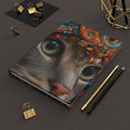 Ornate Cat Hardcover Journal | 3D Jewel Crowned Cat