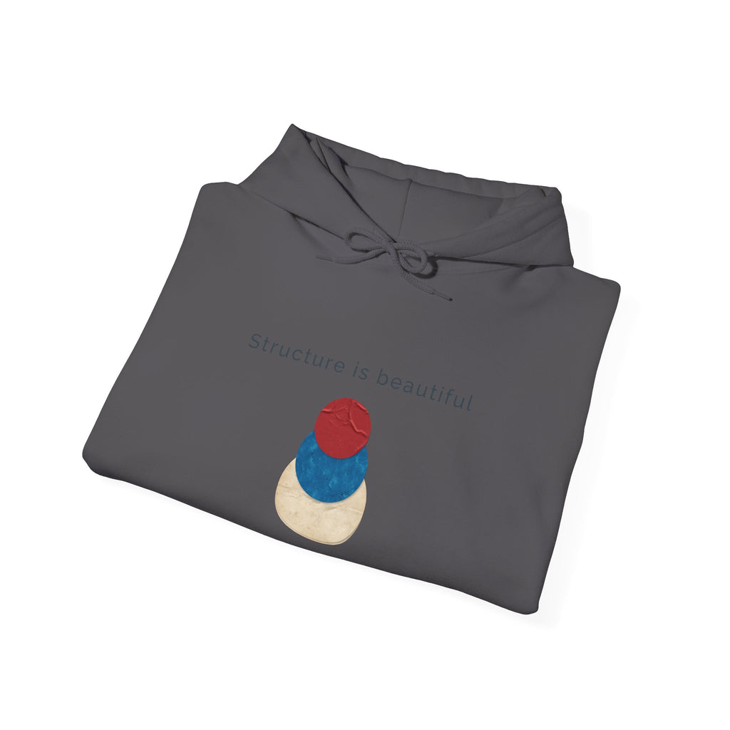 Structure Is Beautiful | Women's Motivational Graphic stacked circles Hoodie