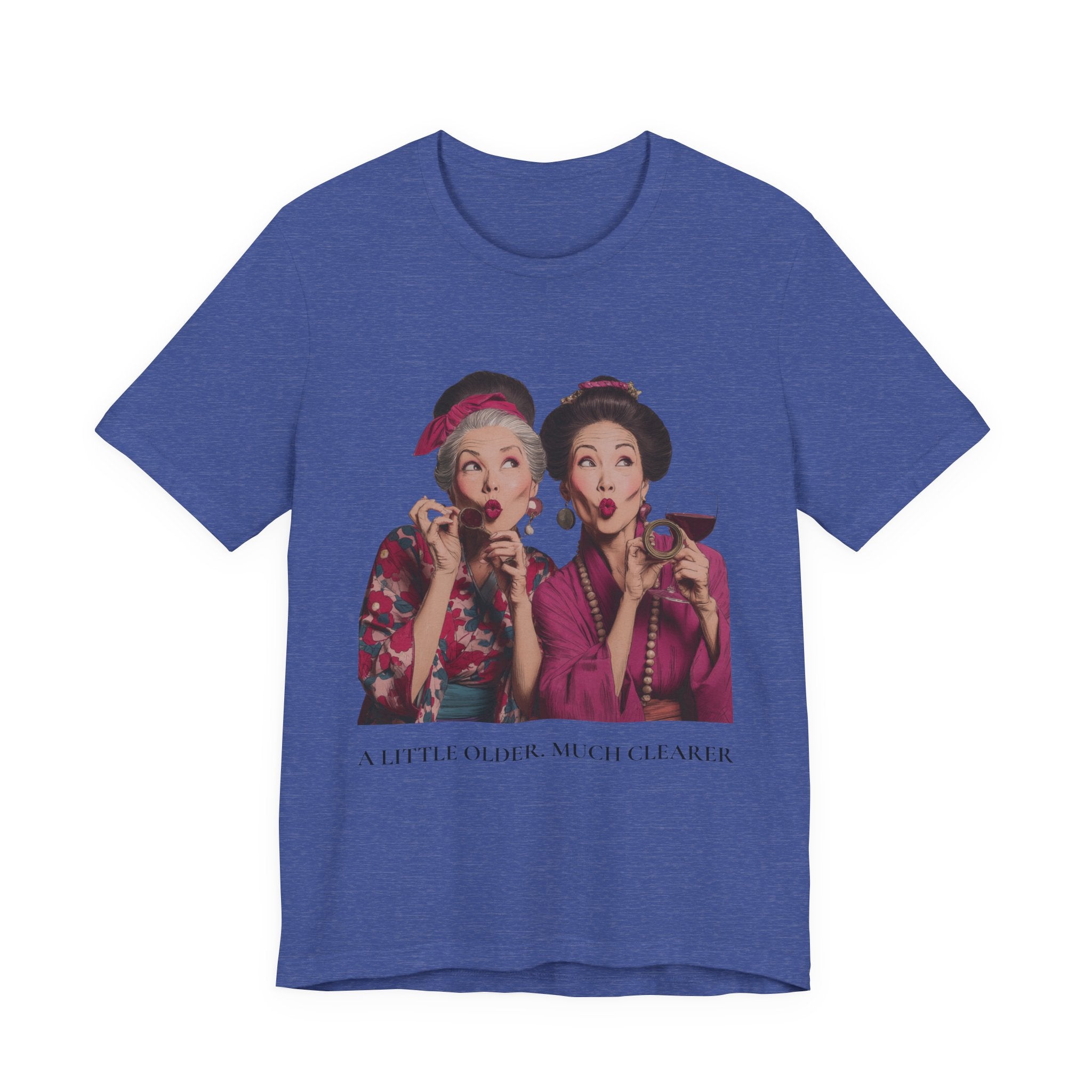 A Little Older Much Clearer | Women's Motivational Graphic Retro Woman Cocktail T-Shirt
