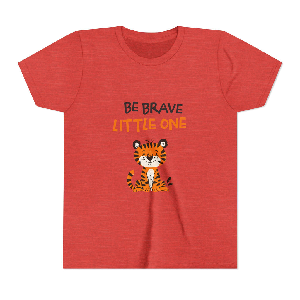 Be Brave Little One | Kids Motivational Graphic Cute Tiger T-Shirt
