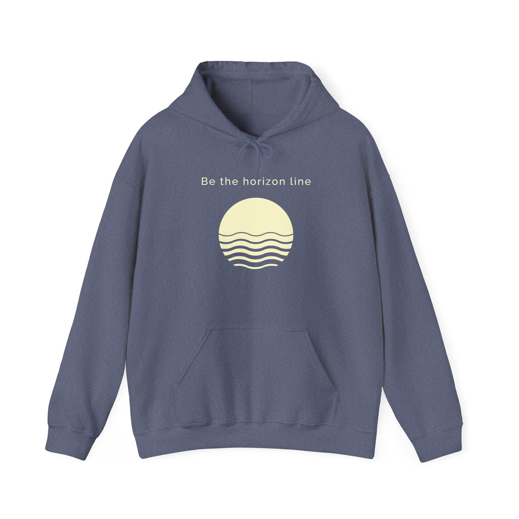 Be the horizon Line | Women's Motivational Graphic Circular Pastel Sunrise Hoodie