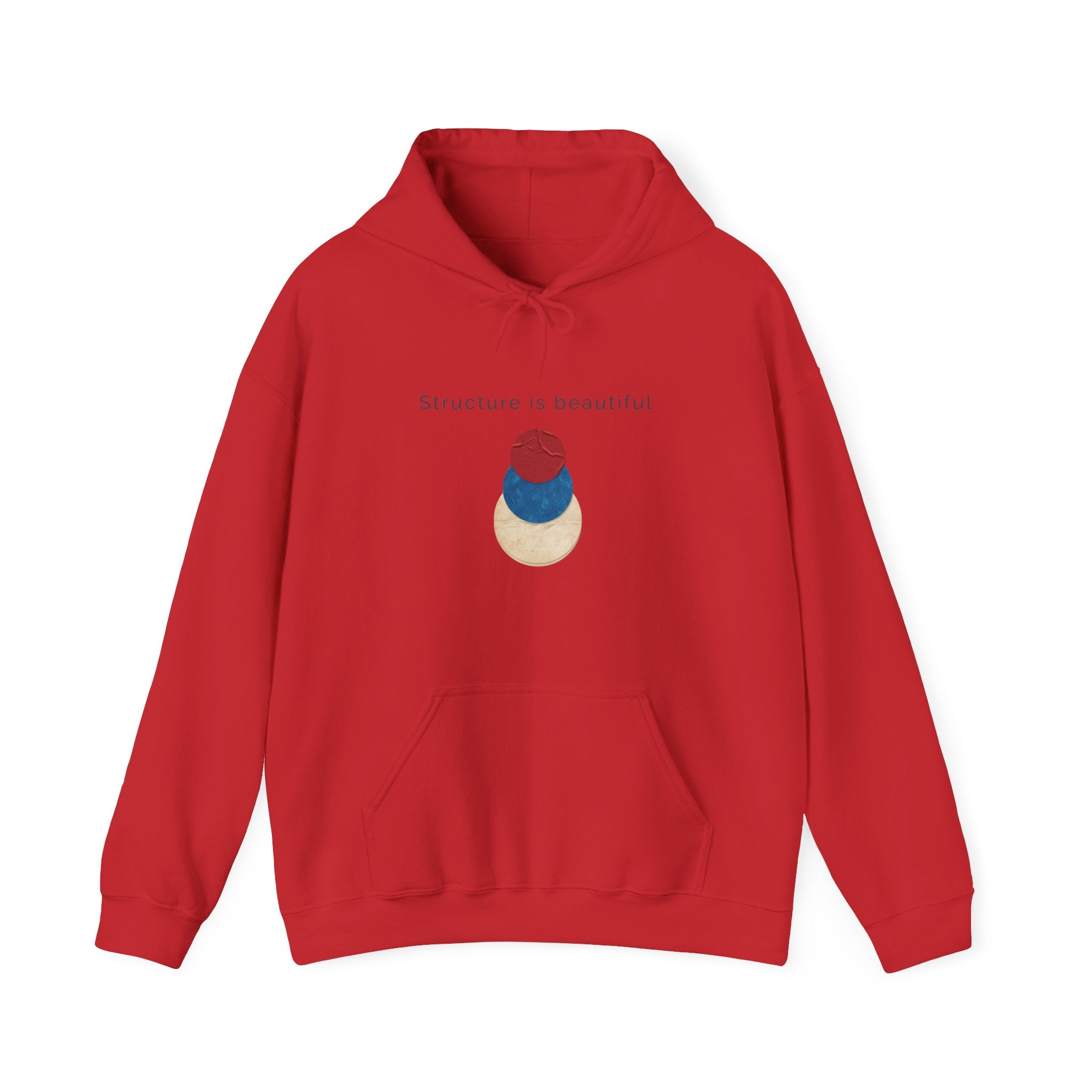 Structure Is Beautiful | Women's Motivational Graphic stacked circles Hoodie