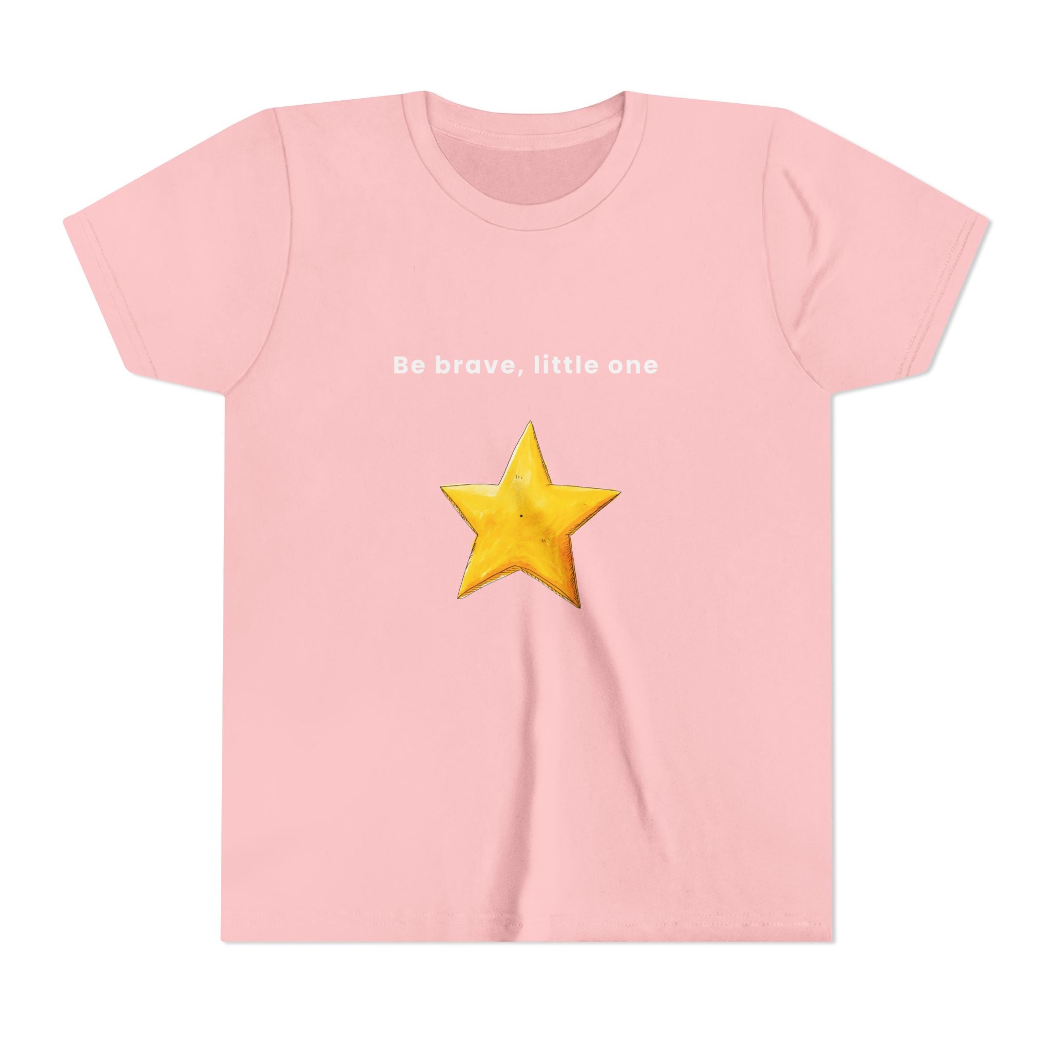 Be Brave Little One | Kids Motivational Graphic Handdrawn Star T-Shirt