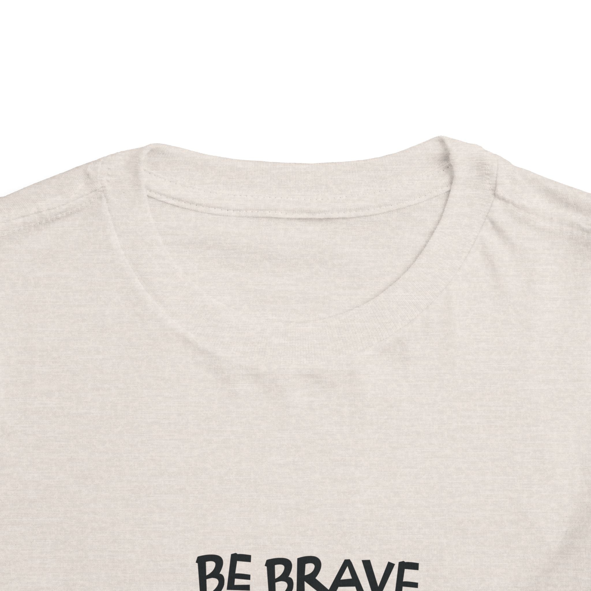Be Brave Little One | Toddler Motivational Graphic Cute Tiger T-Shirt