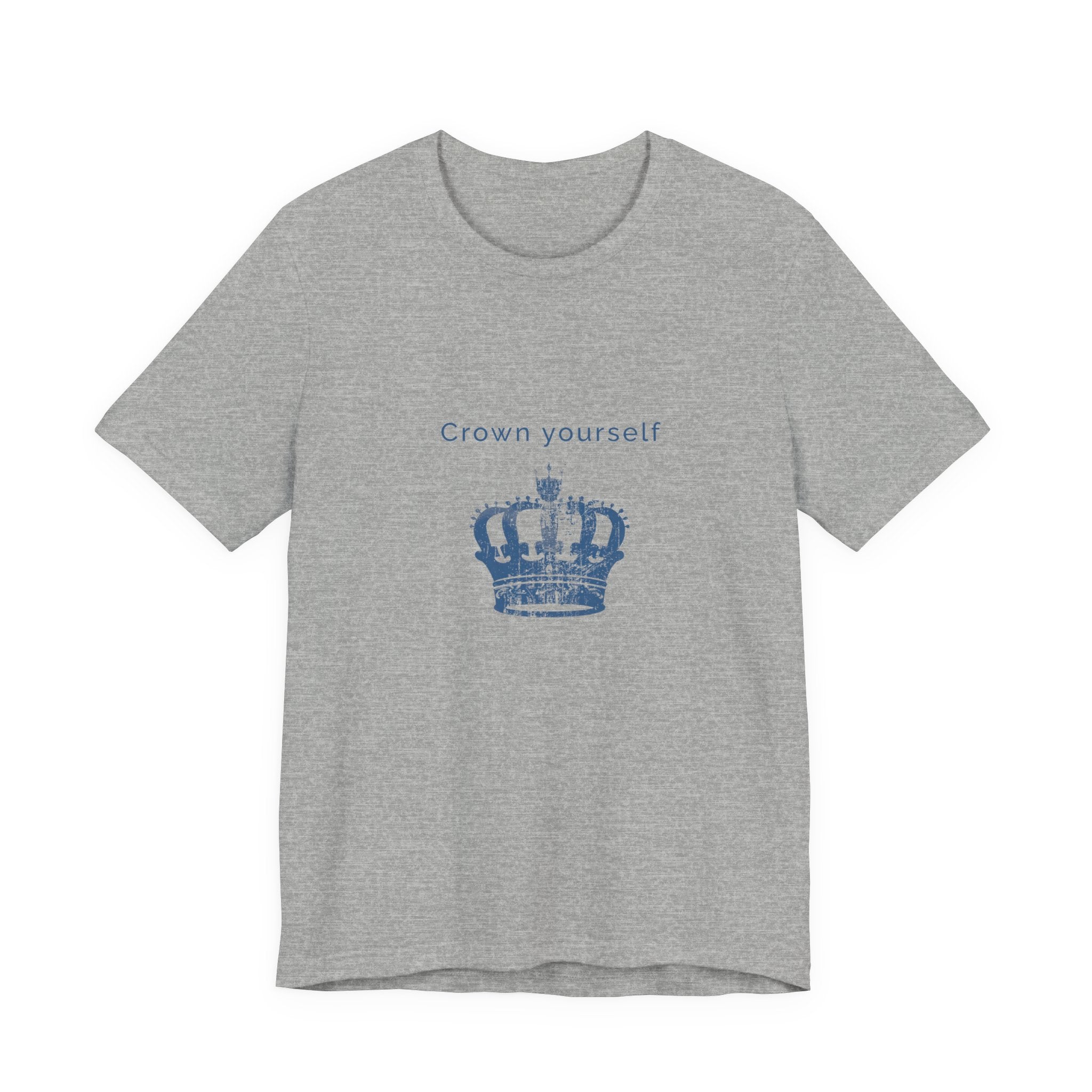 Crown Yourself | Women's Motivational Graphic Yellow Crown T-Shirt