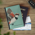 She Flies Forward Passport Holder | Motivational Graphic Green Minimal
