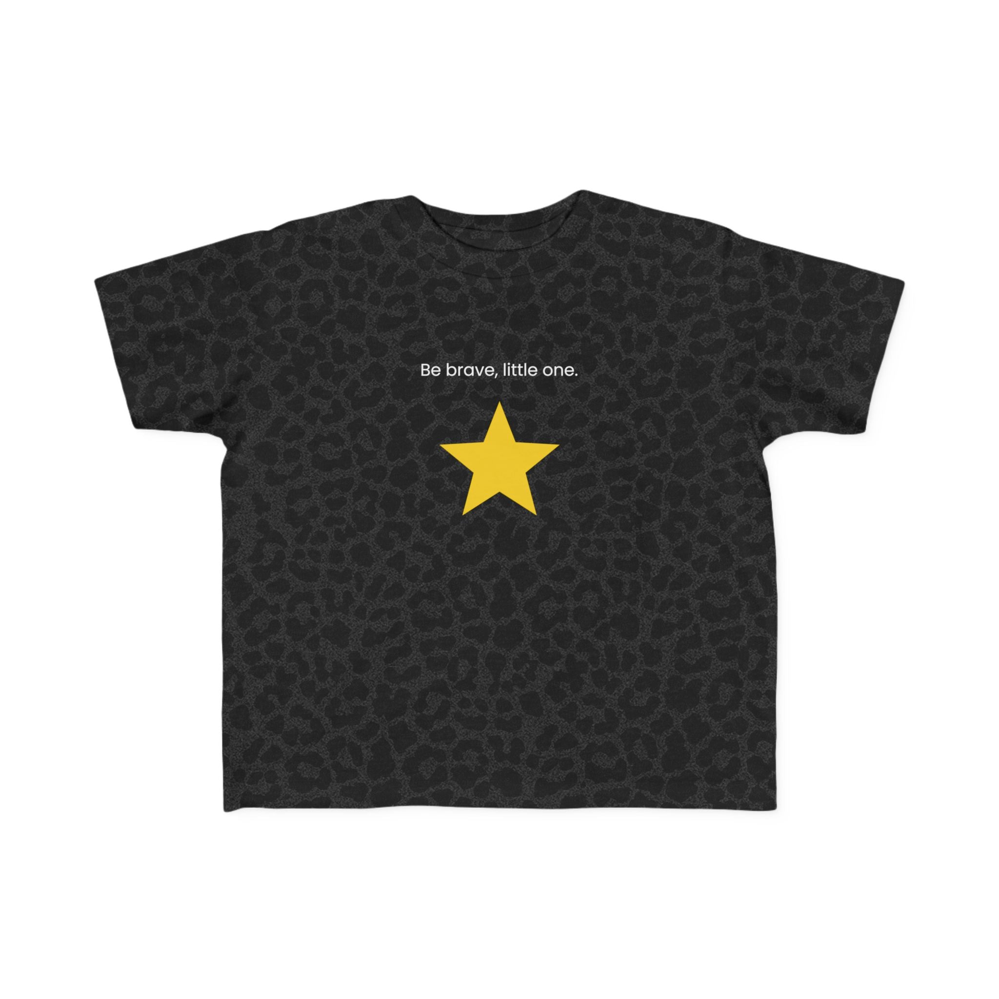 Be Brave Little One | Toddler Motivational Graphic Minimalistic Golden Star T-Shirt