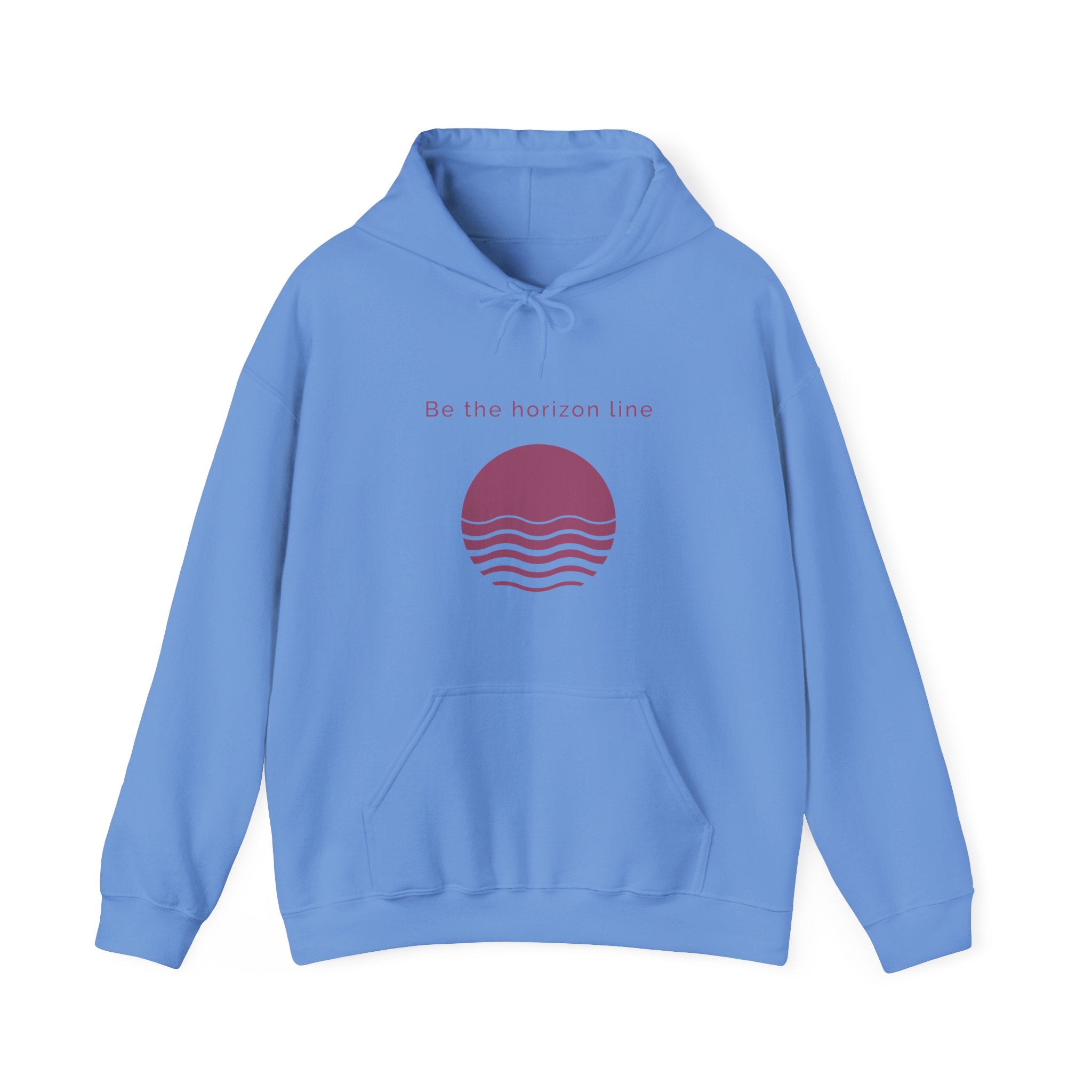 Be the horizon Line | Women's Motivational Graphic Circular Pastel Sunrise Hoodie