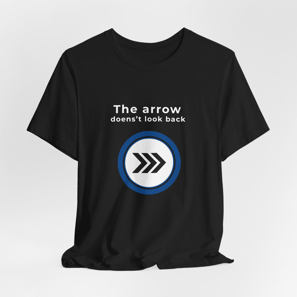 Arrow Circle Graphic Tee — Minimalist Directional Logo T-Shirt