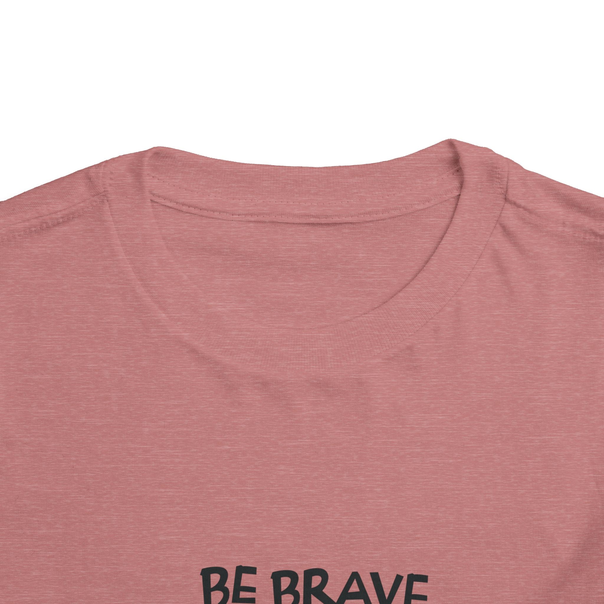 Be Brave Little One | Toddler Motivational Graphic Cute Tiger T-Shirt