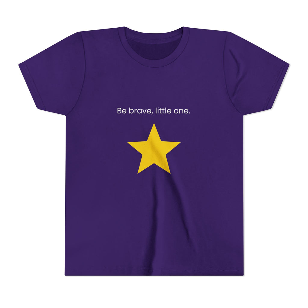 Be Brave Little One | Kids Motivational Graphic Minimalistic Golden Star T-Shirt
