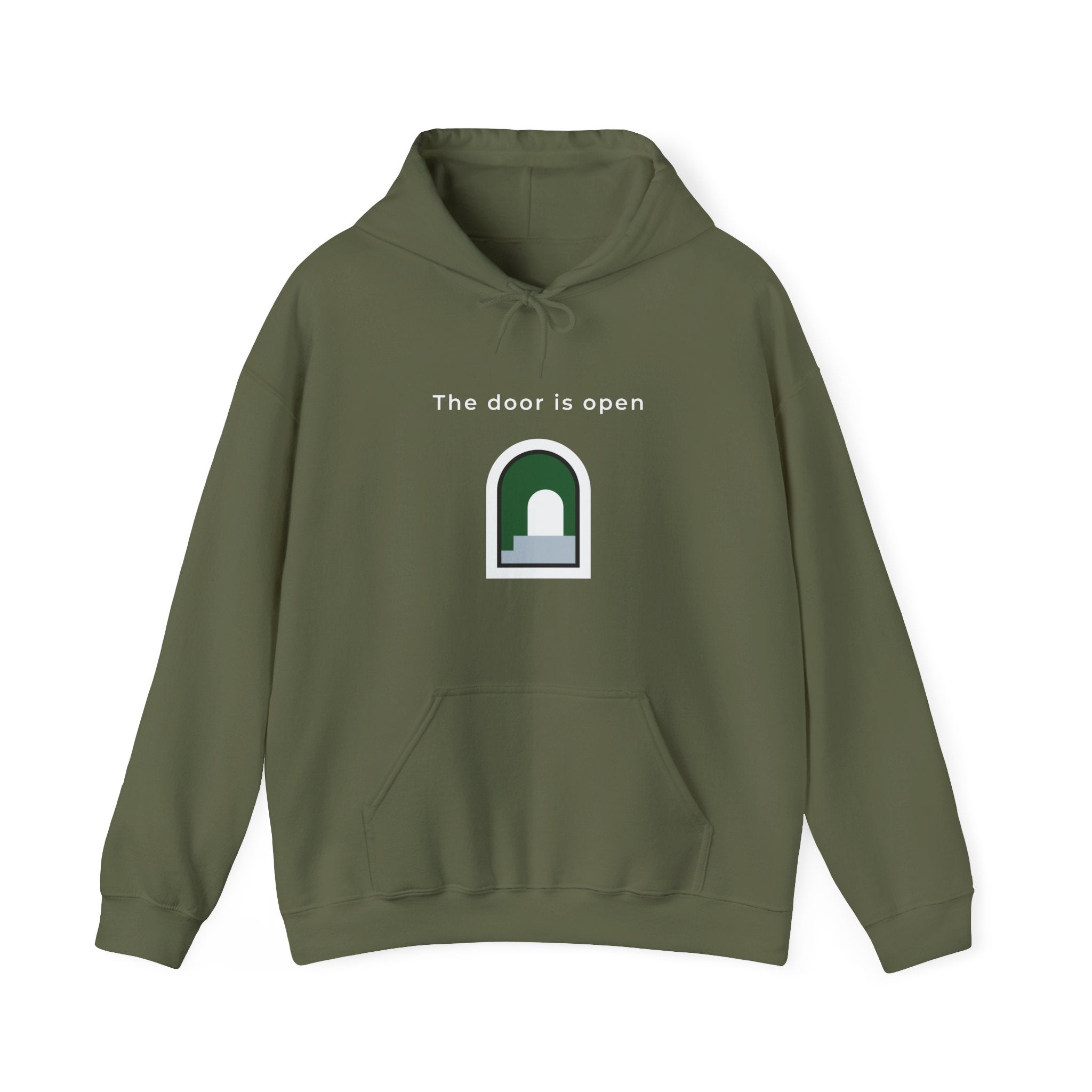 The Door Is Open | Men's Motivational Graphic Door Hoodie