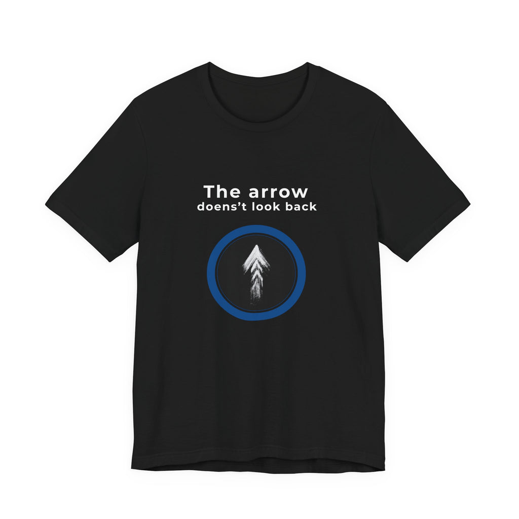 The Arrow Doesn't Look Back | Men's Motivational Graphic Pine Arrow T-Shirt