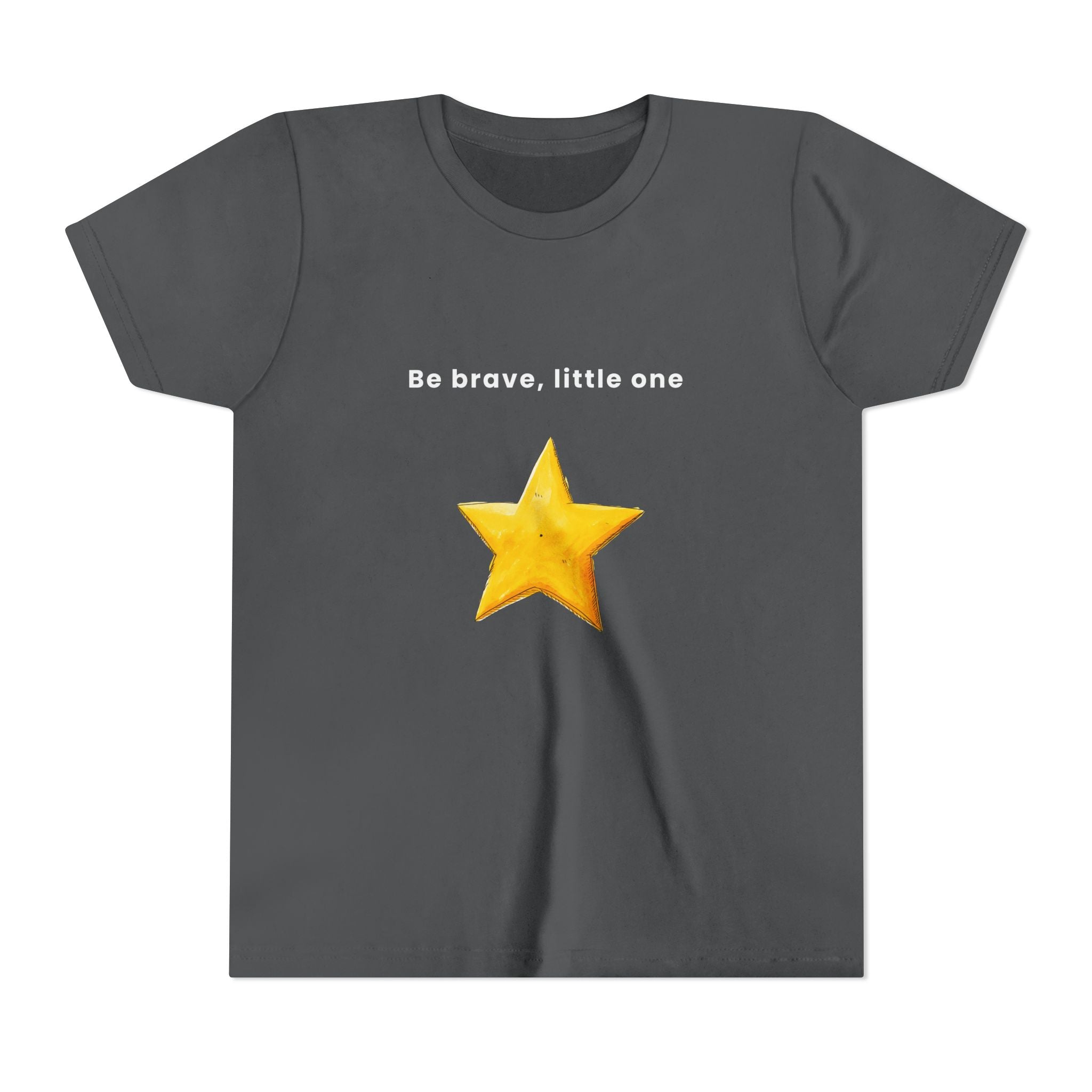 Be Brave Little One | Kids Motivational Graphic Handdrawn Star T-Shirt
