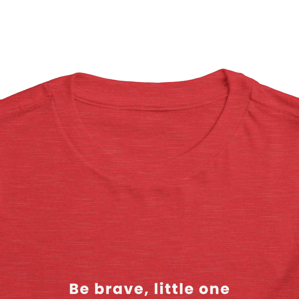 Be Brave Little One | Toddler Motivational Graphic Bronze Star Badge T-Shirt