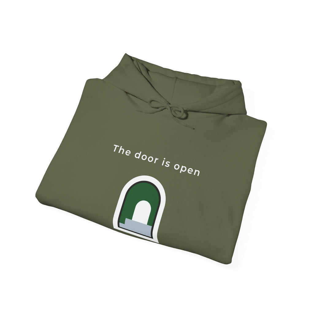 The Door Is Open | Men's Motivational Graphic Door Hoodie