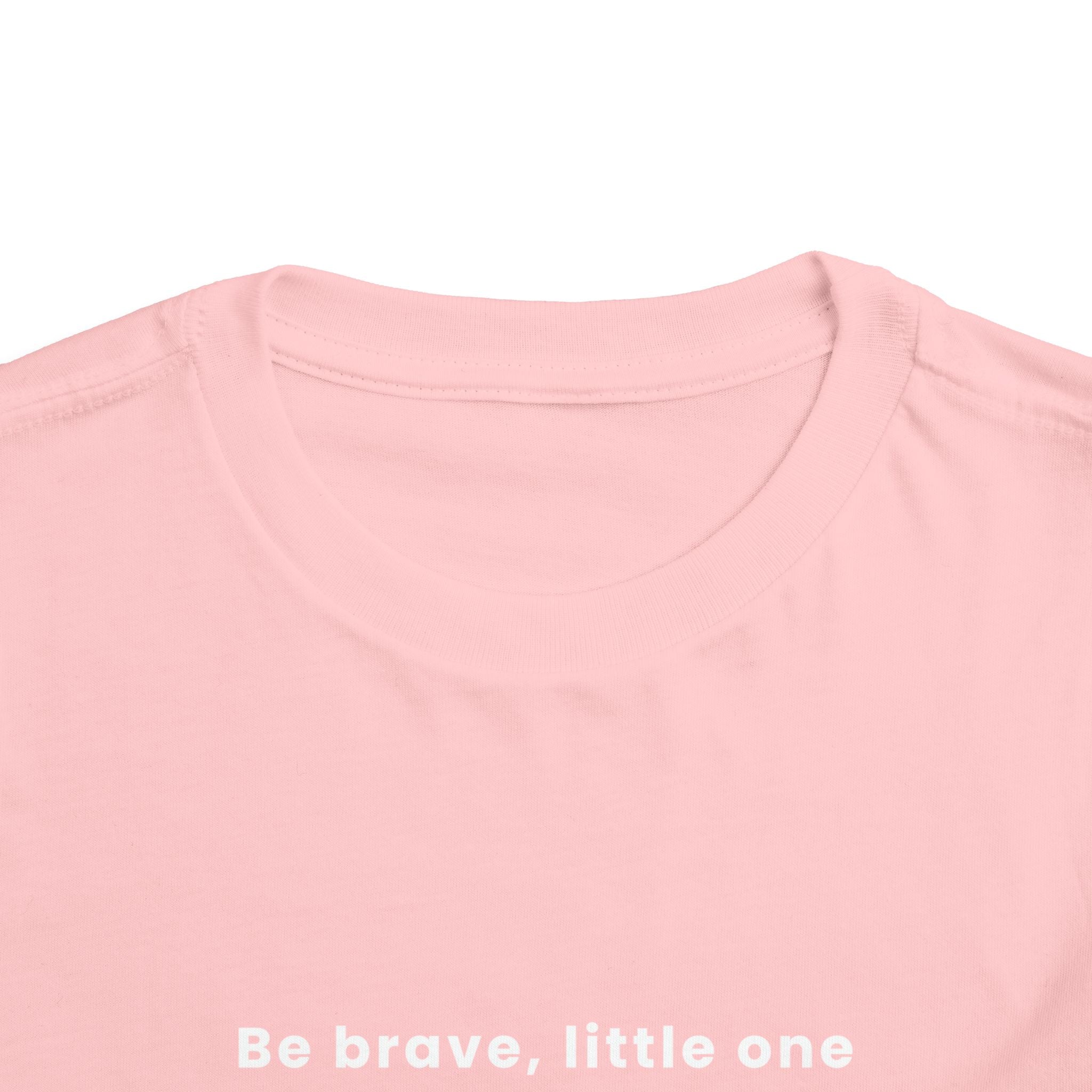 Be Brave Little One | Toddler Motivational Graphic Soft Smile Star T-Shirt