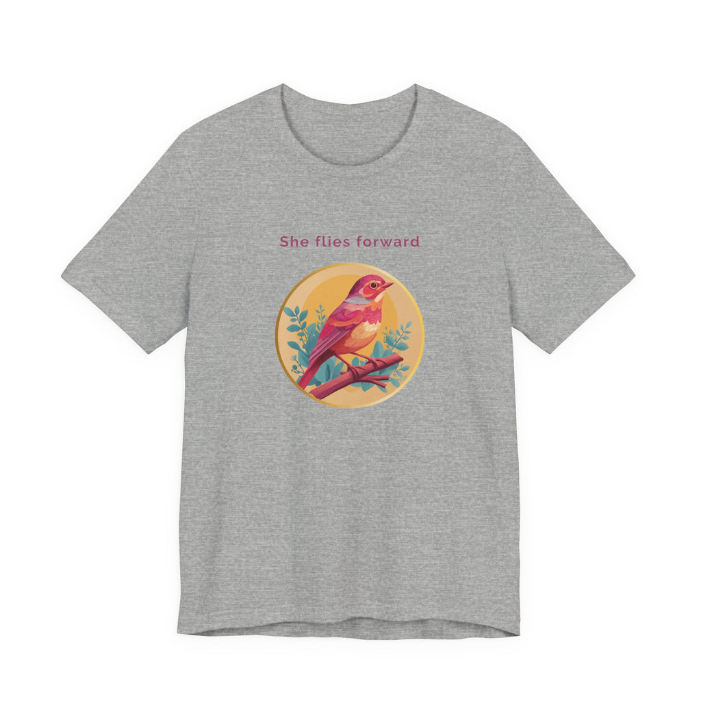 She Flies Forward | Women's Motivational Graphic Soft Ascent T-Shirt