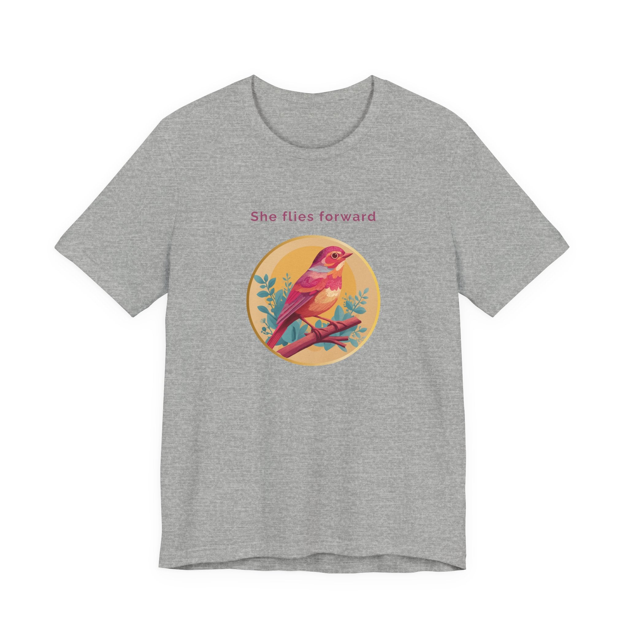 She Flies Forward | Women's Motivational Graphic Soft Ascent T-Shirt