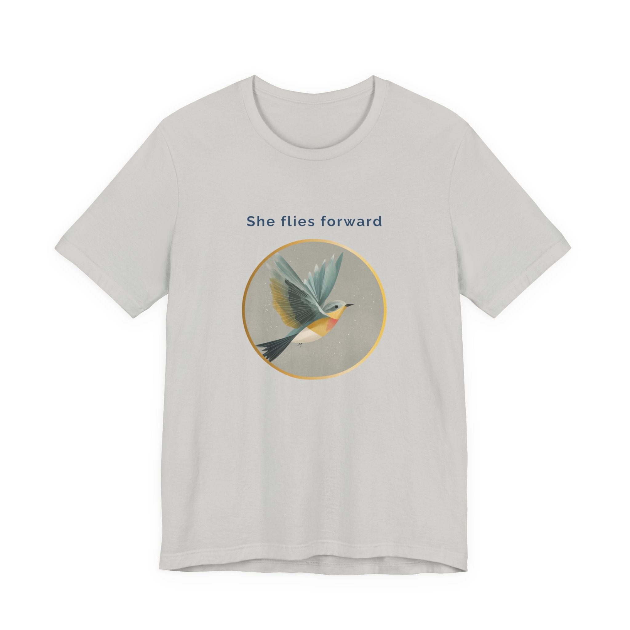 She Flies Forward | Women's Motivational Graphic Quiet Lift T-Shirt