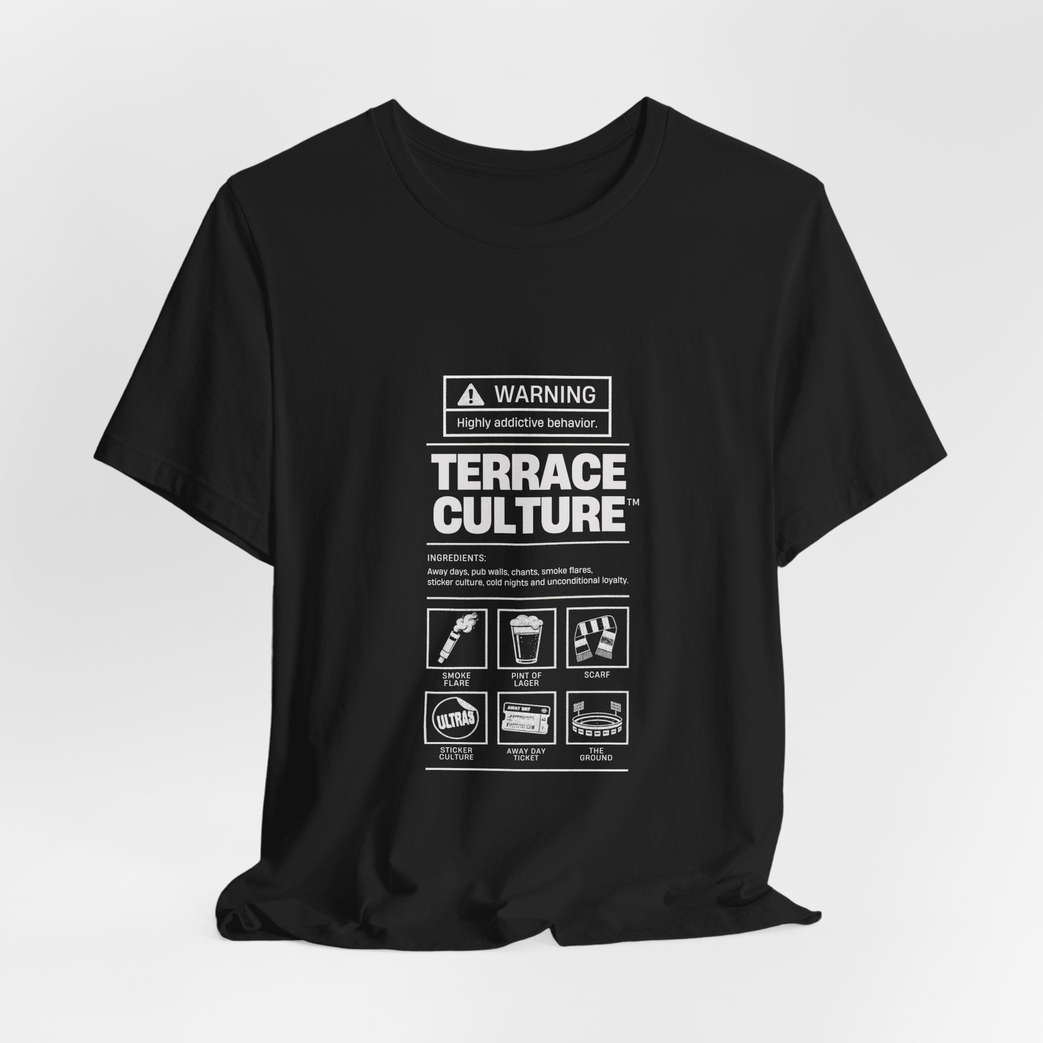 Terrace Culture T-Shirt — 'Instructio Label' Graphic Tee
