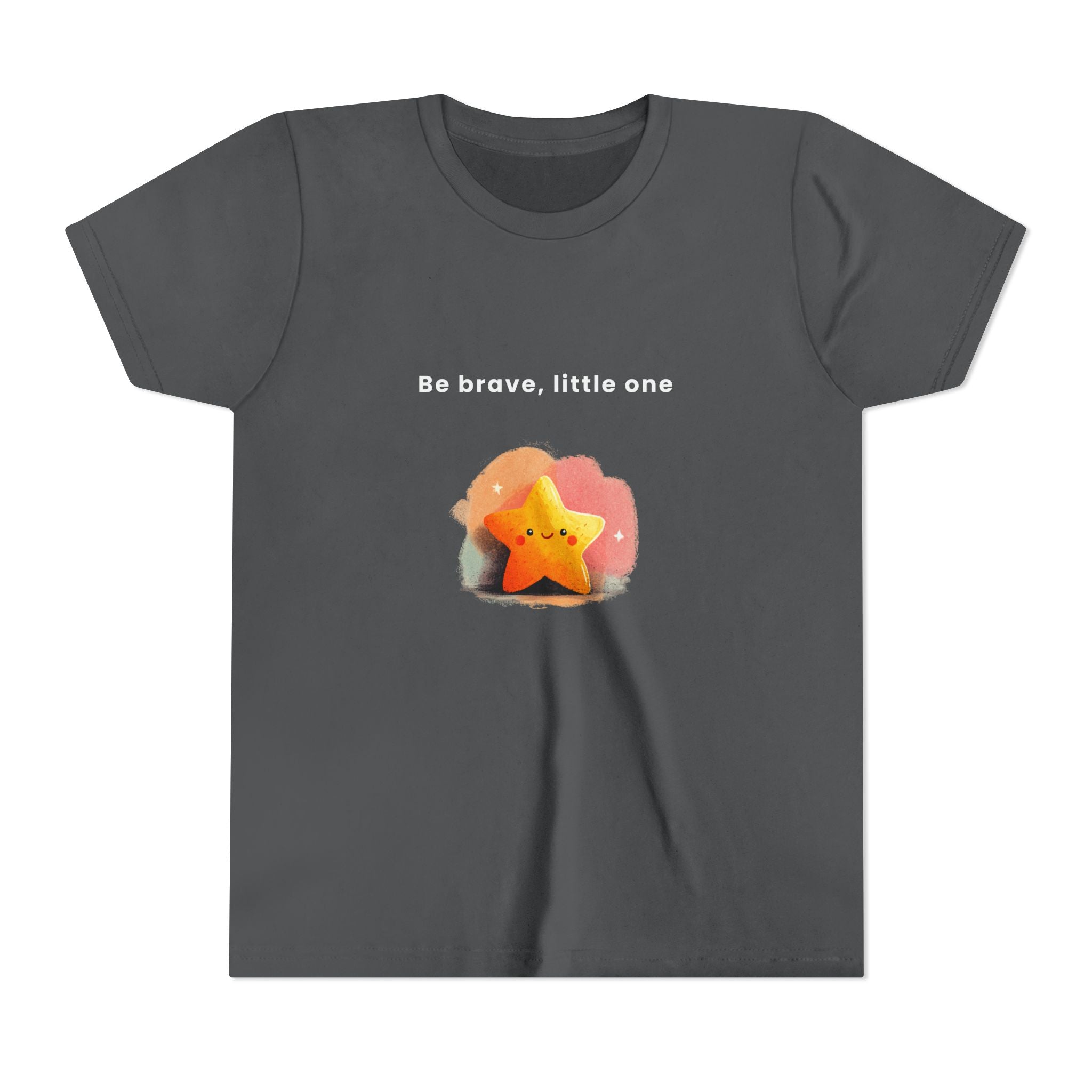 Be Brave Little One | Kids Motivational Graphic Soft Smile Star T-Shirt