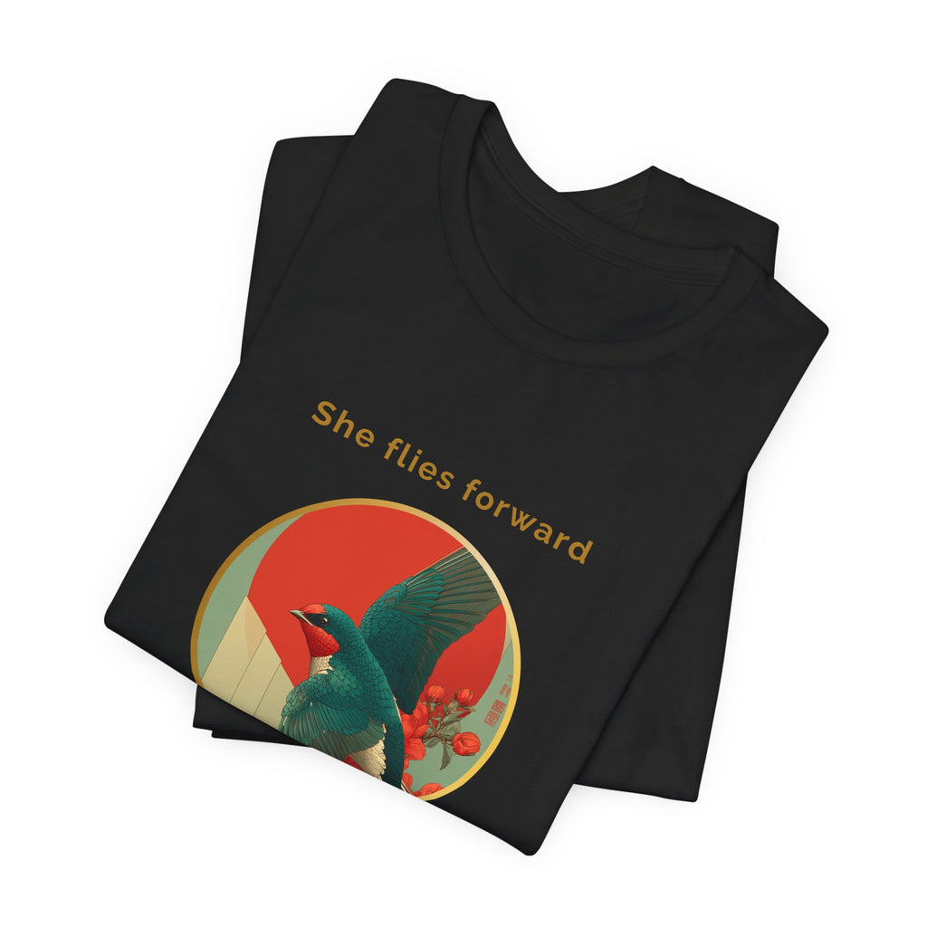 She Flies Forward | Women's Motivational Graphic Forward Flight T-shirt