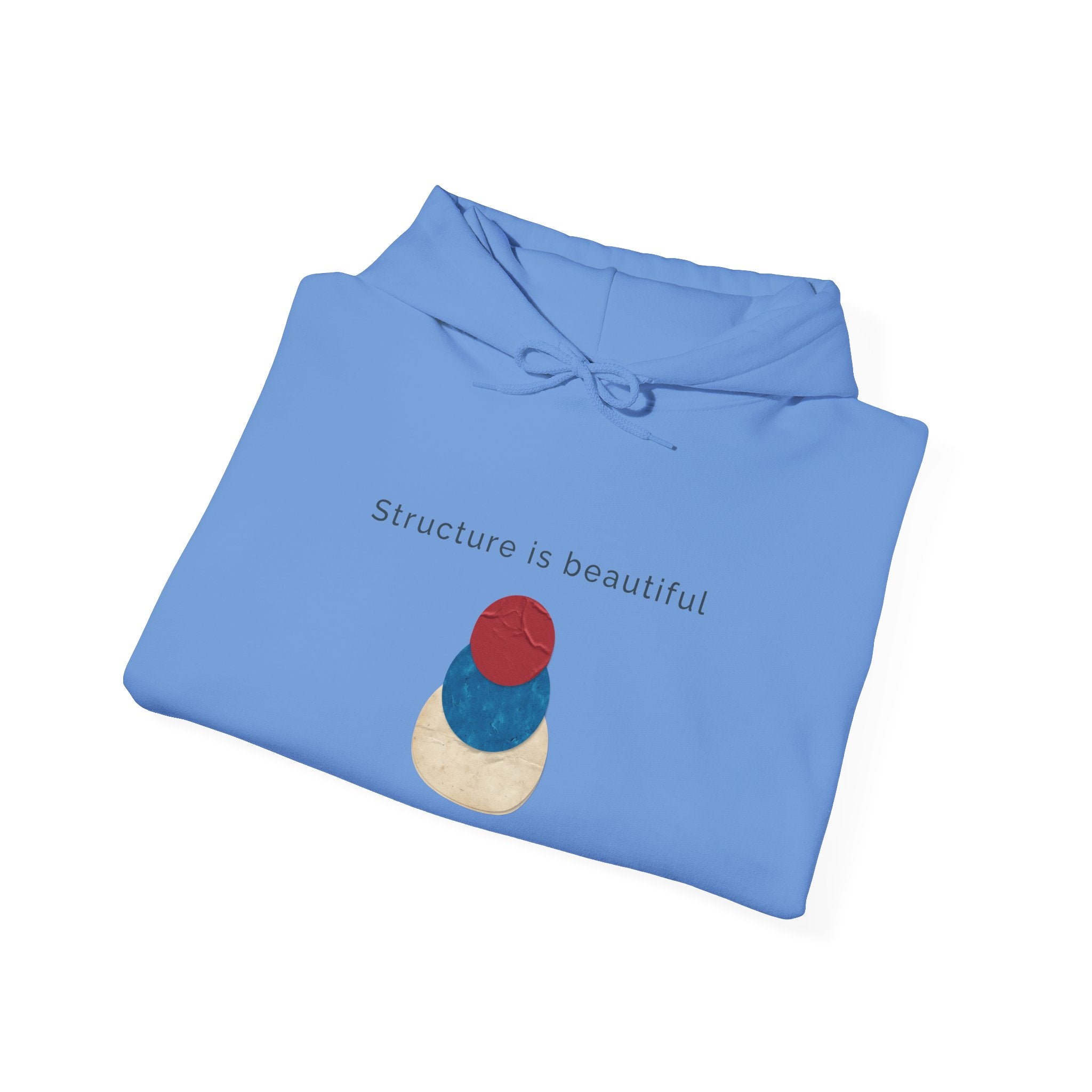 Structure Is Beautiful | Women's Motivational Graphic stacked circles Hoodie