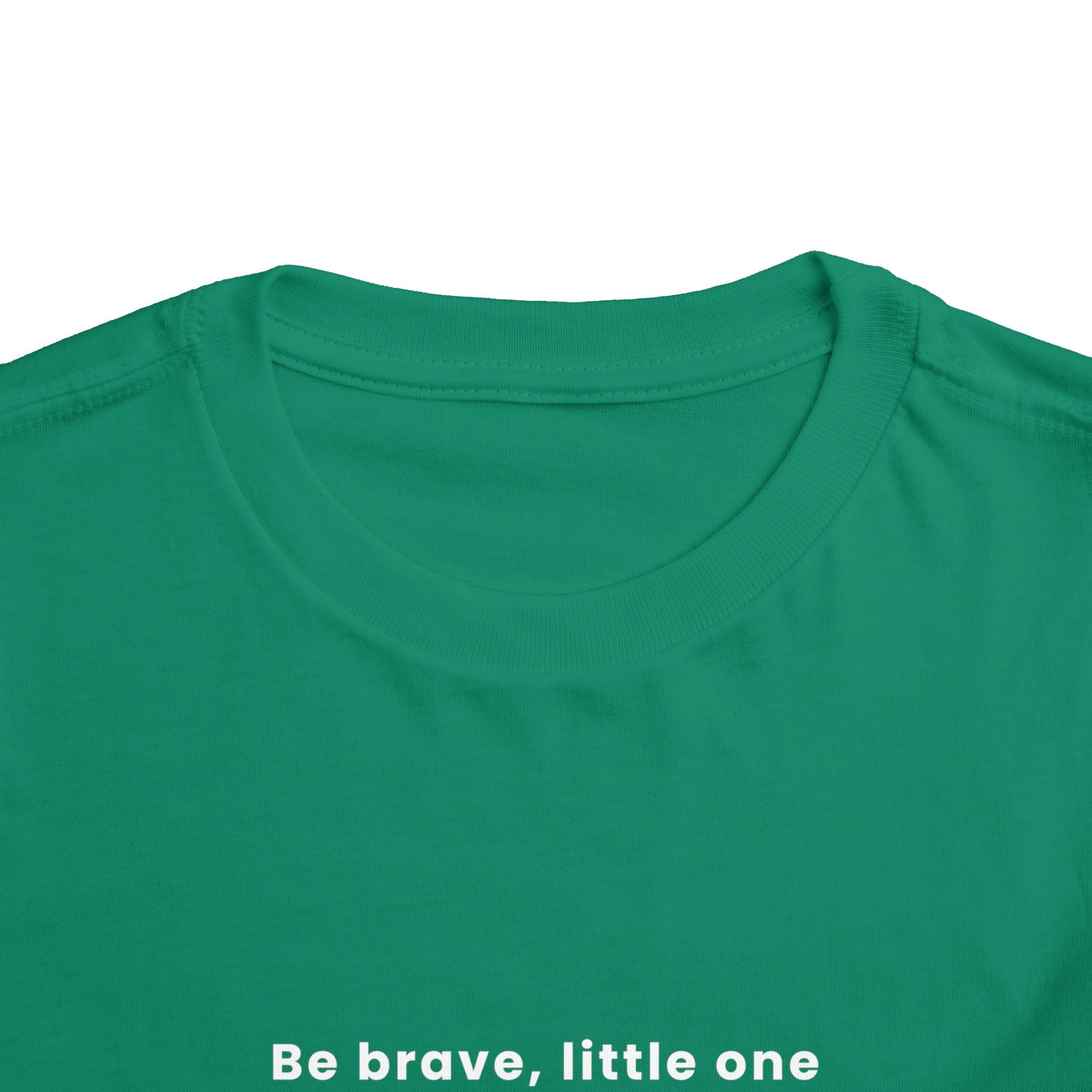 Be Brave Little One | Toddler Motivational Graphic Golden Star Badge T-Shirt