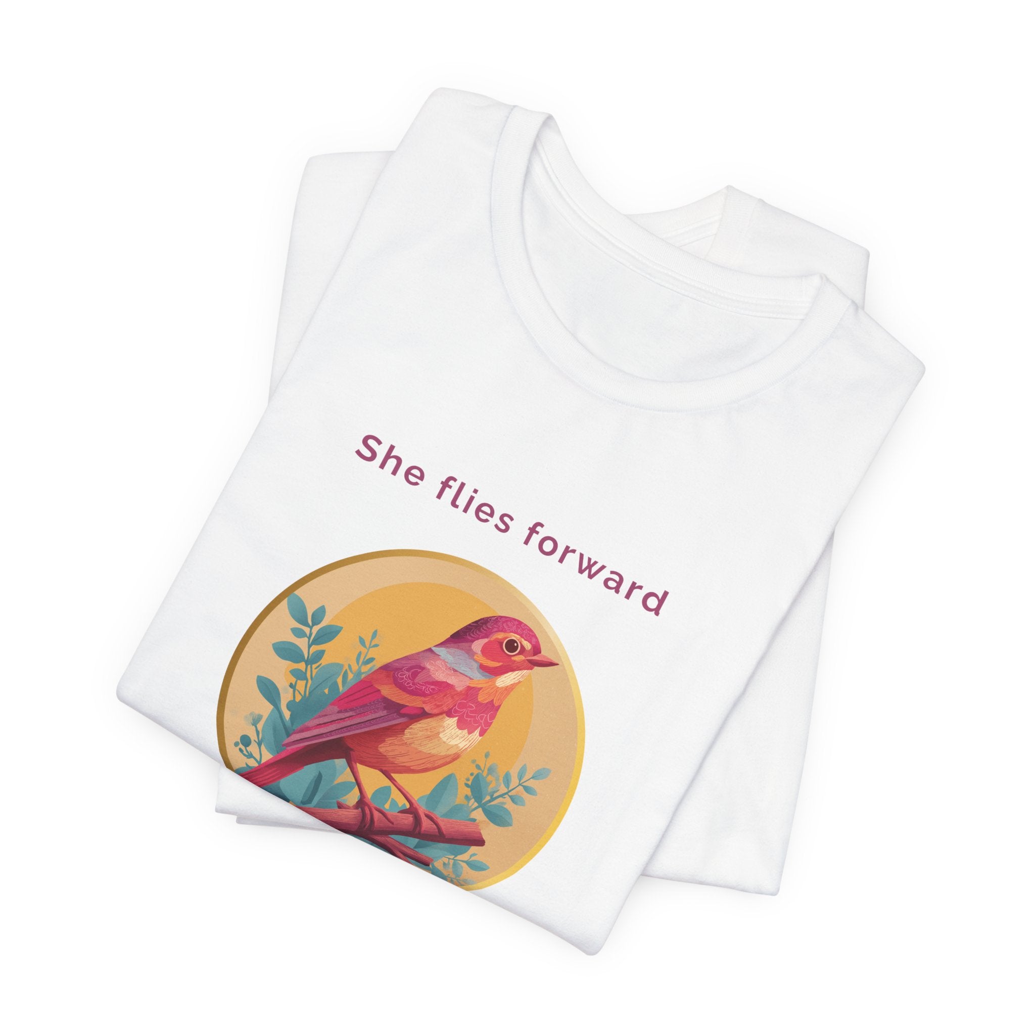 She Flies Forward | Women's Motivational Graphic Soft Ascent T-Shirt