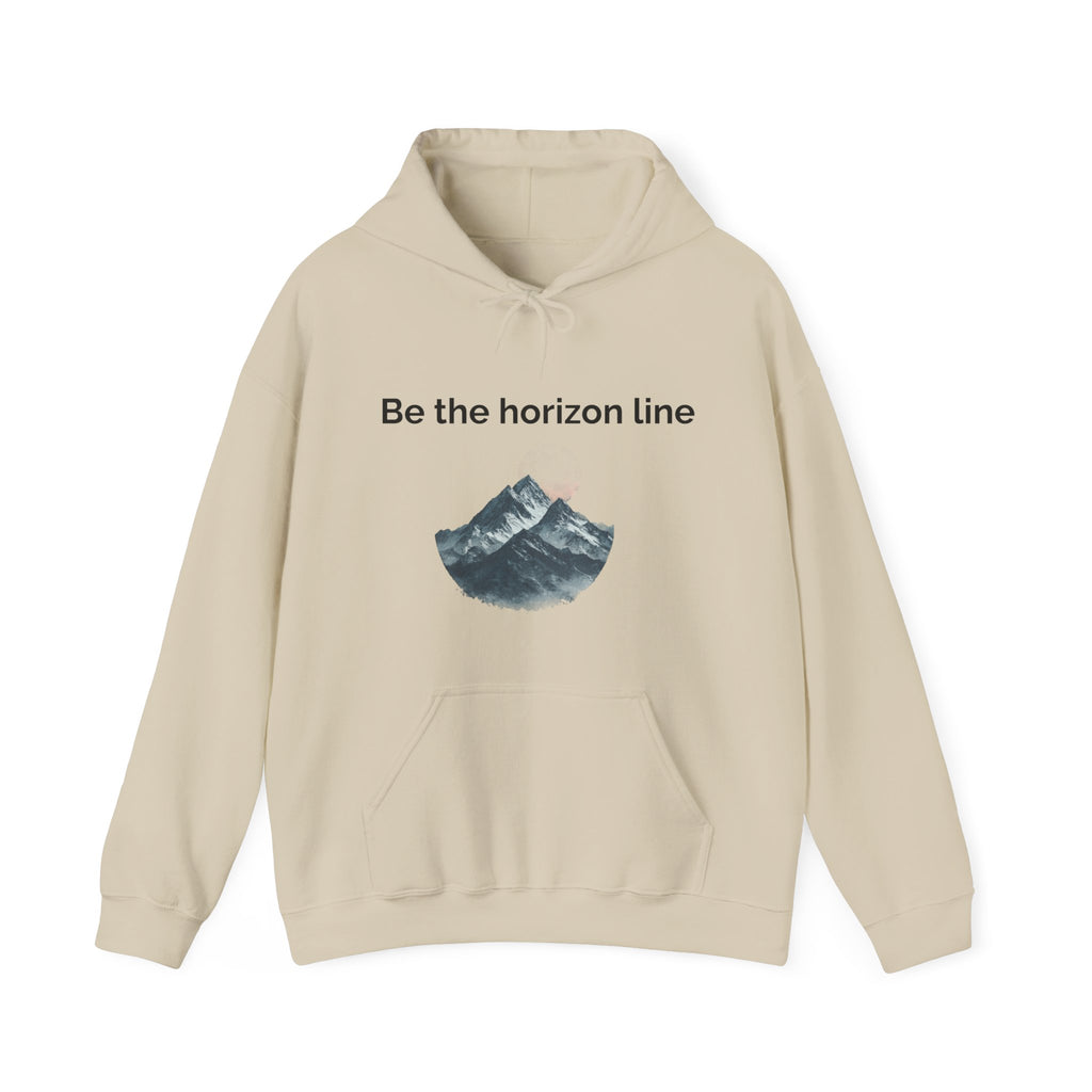 Be the horizon Line | Women's Motivational Graphic Mountain Wave Sunrise Hoodie