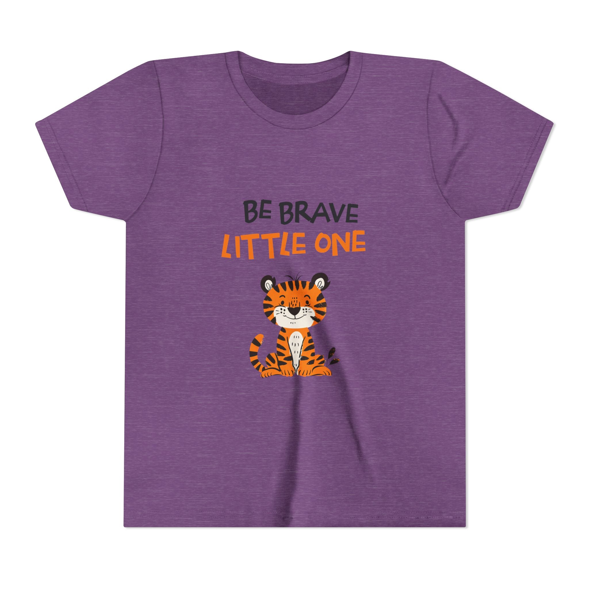 Be Brave Little One | Kids Motivational Graphic Cute Tiger T-Shirt