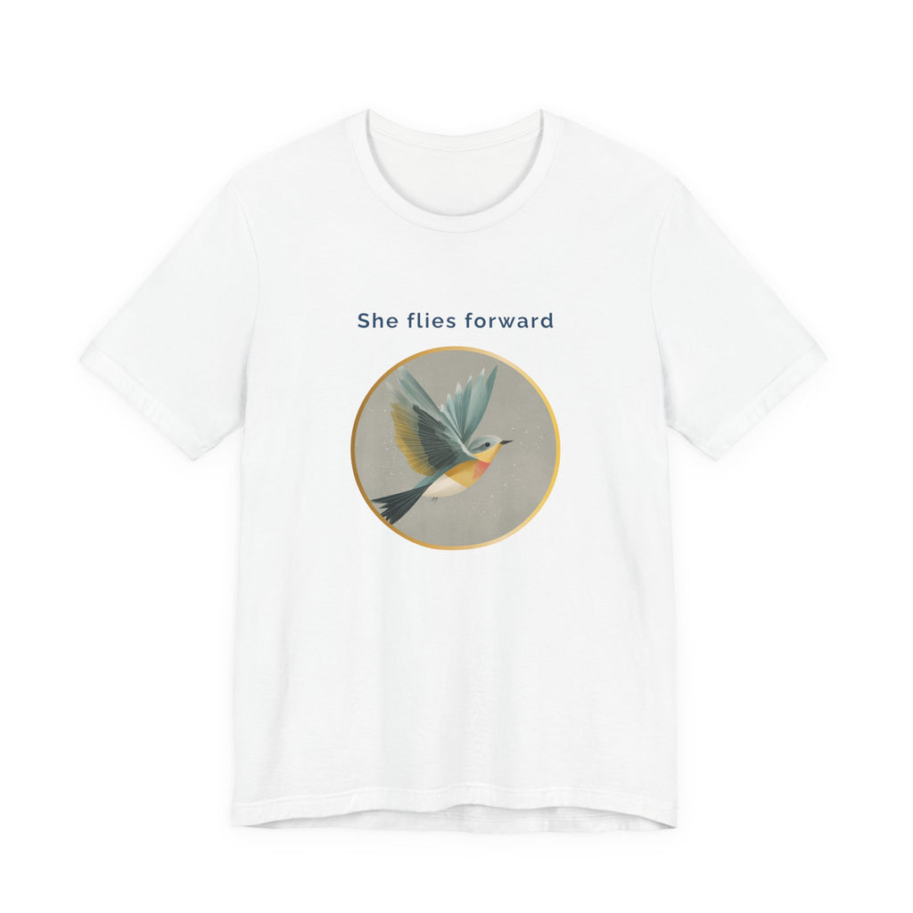 She Flies Forward | Women's Motivational Graphic Quiet Lift T-Shirt