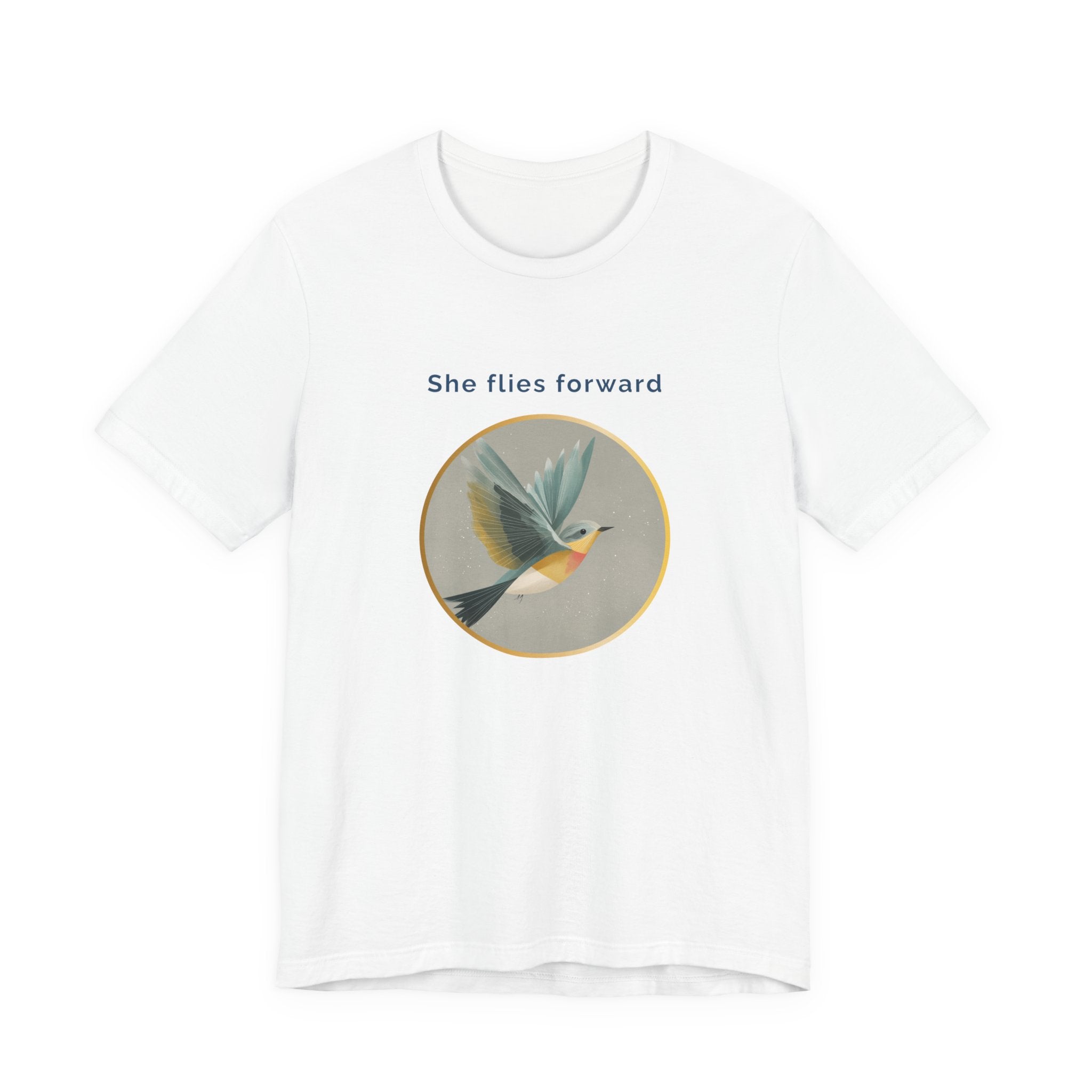She Flies Forward | Women's Motivational Graphic Quiet Lift T-Shirt
