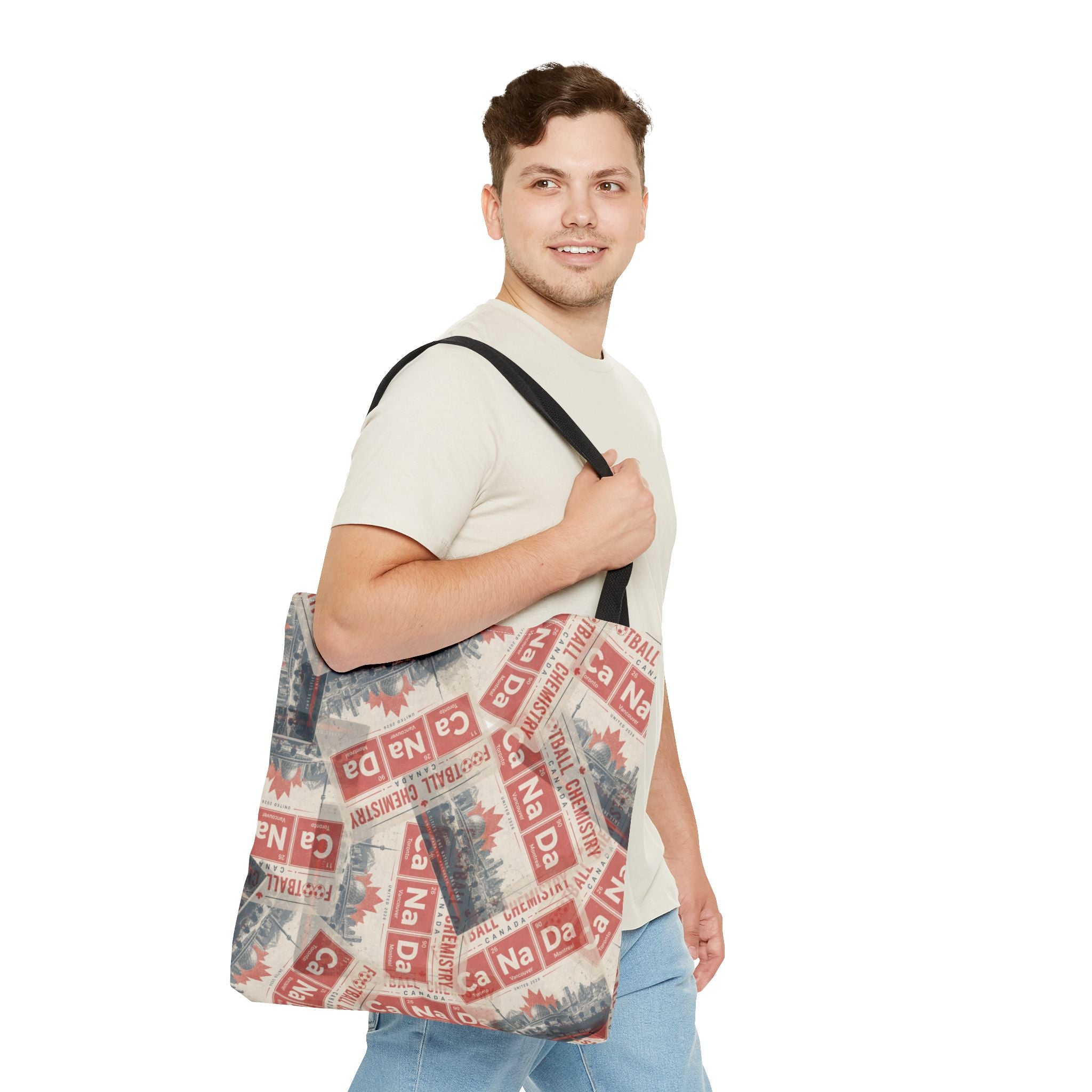 Canada Football Tote Bag | Red. The base element.