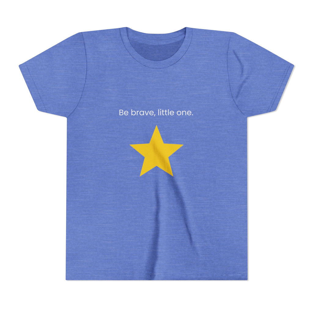 Be Brave Little One | Kids Motivational Graphic Minimalistic Golden Star T-Shirt