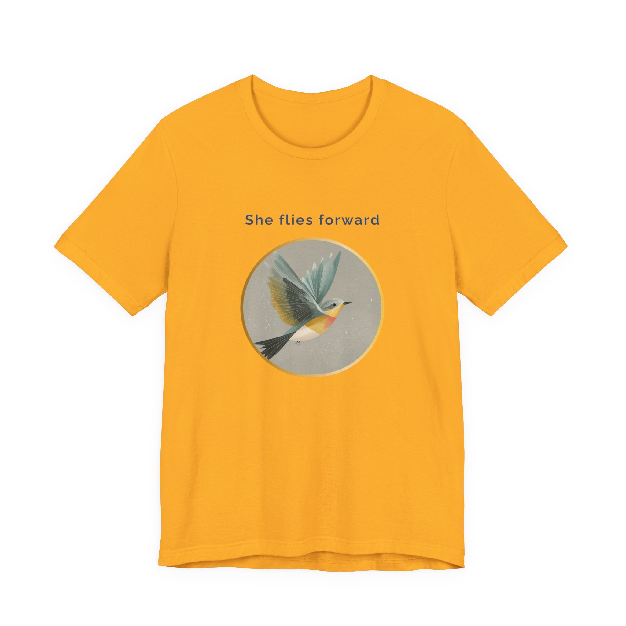 She Flies Forward | Women's Motivational Graphic Quiet Lift T-Shirt