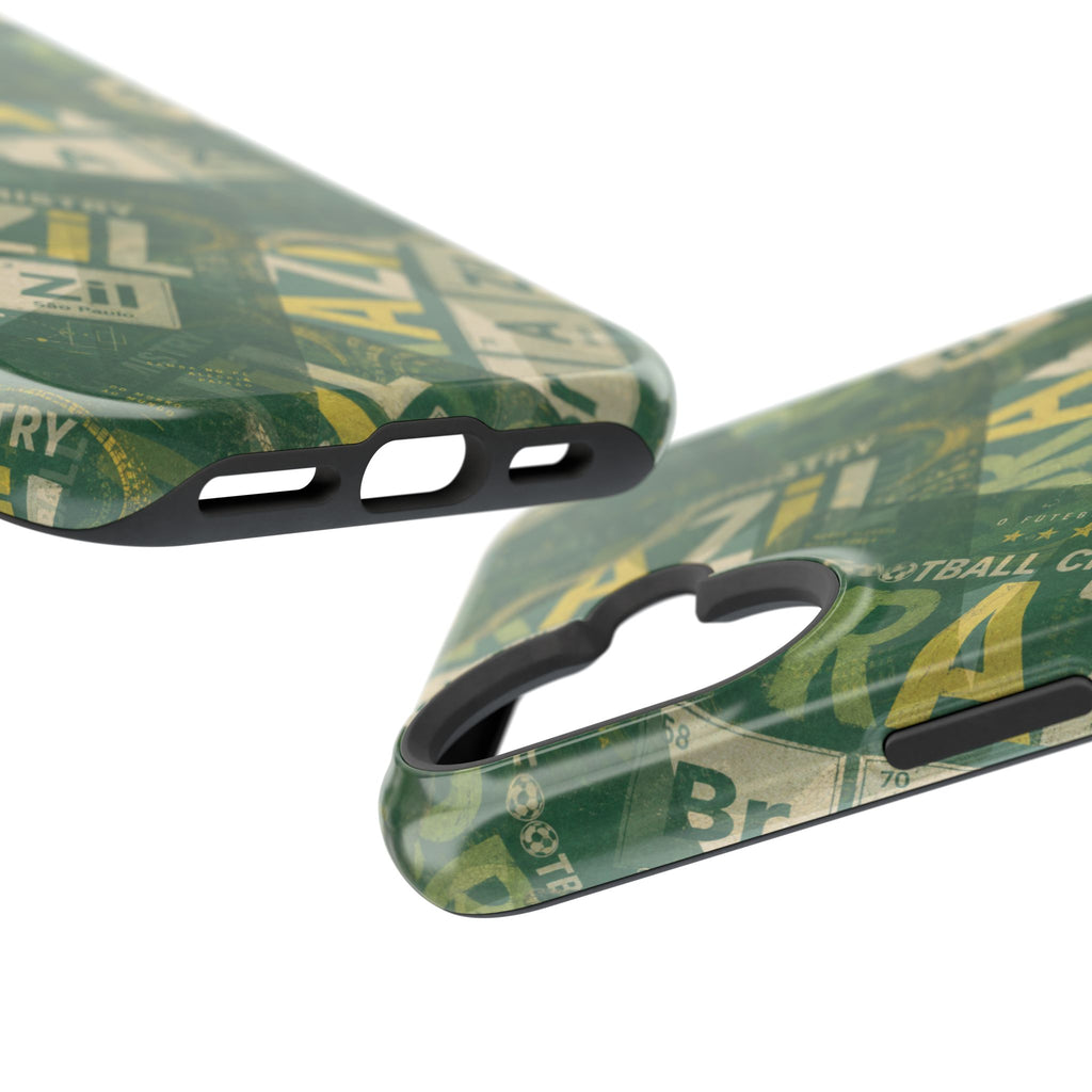 Brazil Football Phone Case | Green, gold, and chemistry.