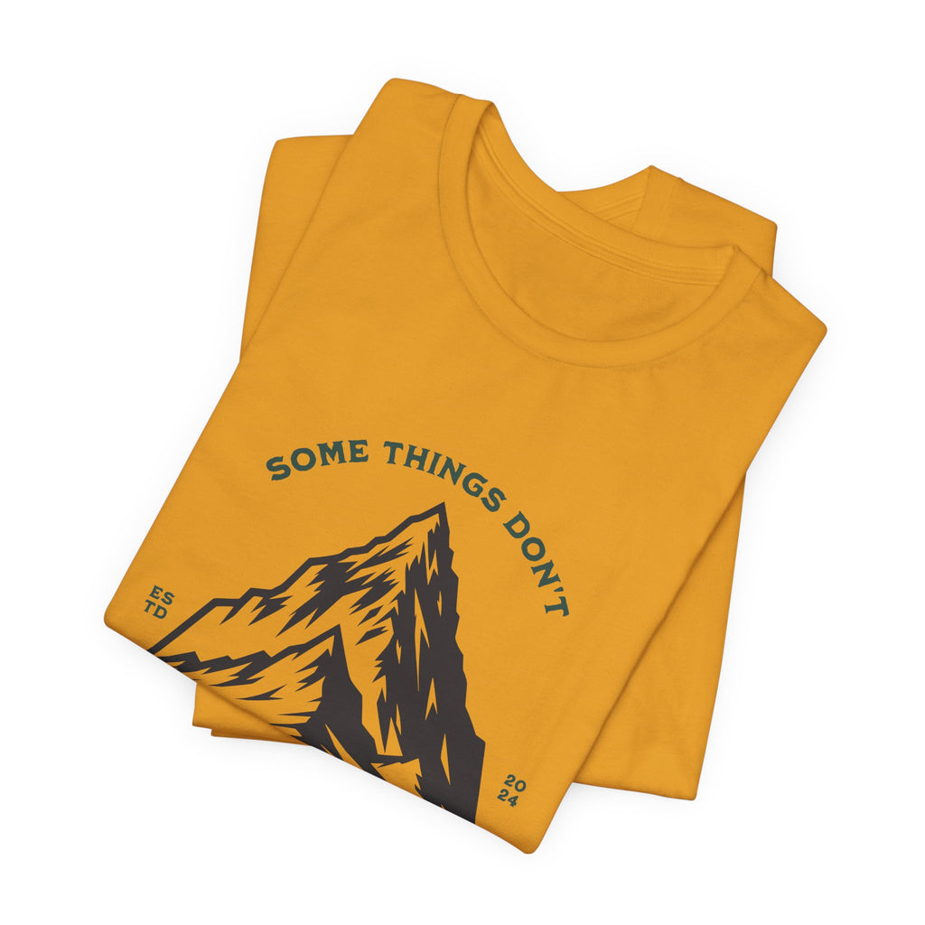 Some things don't move | Men's Motivational Graphic Stillpoint mountain T-Shirt