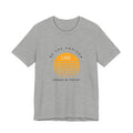 Be the horizon Line | Women's Motivational Graphic Circular Amber Wave Sunrise T-Shirt