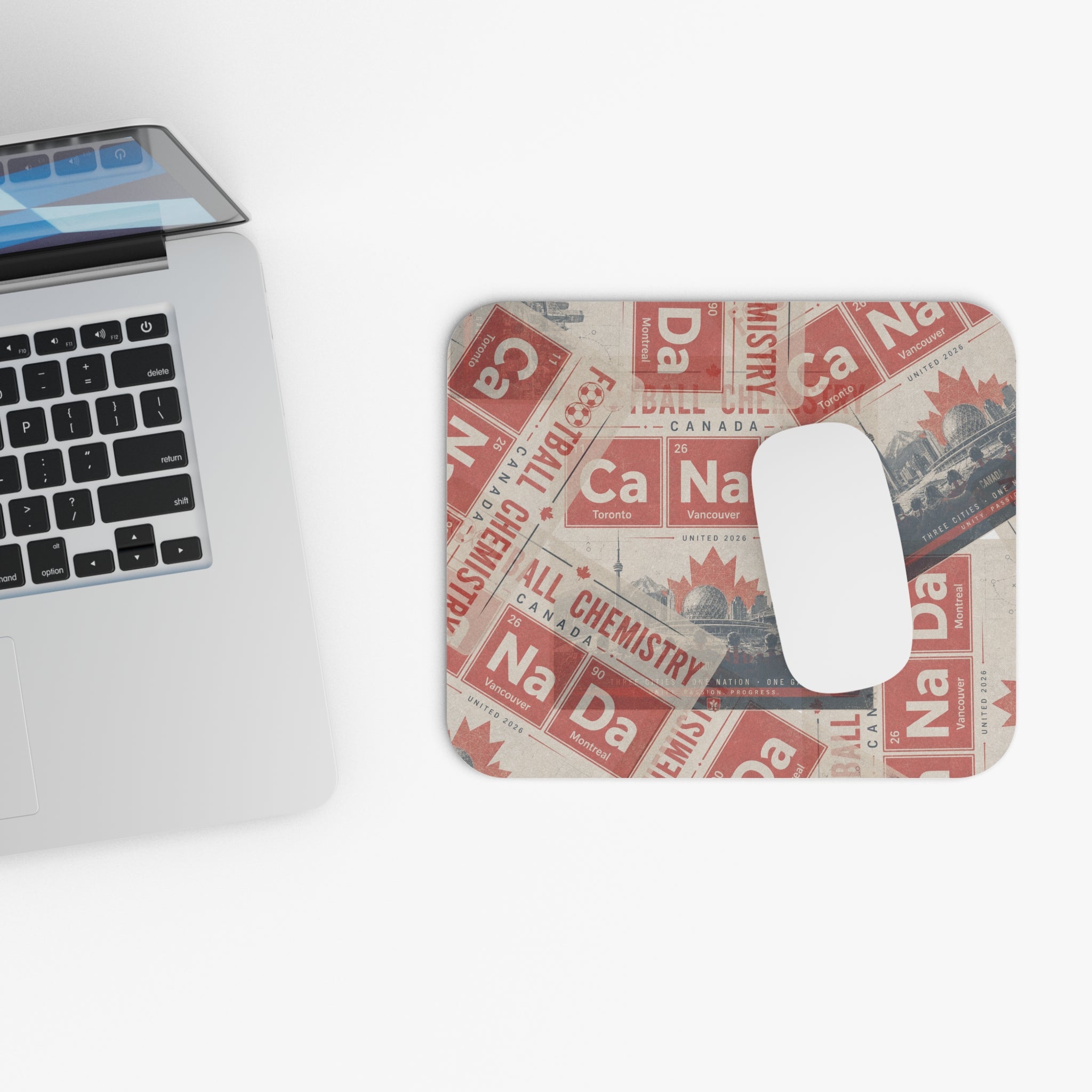Canada Football Mouse Pad | Red. The base element.