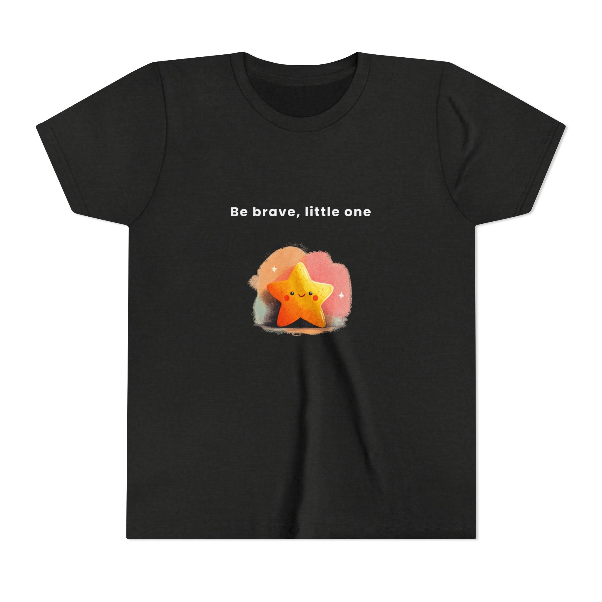 Be Brave Little One | Kids Motivational Graphic Soft Smile Star T-Shirt