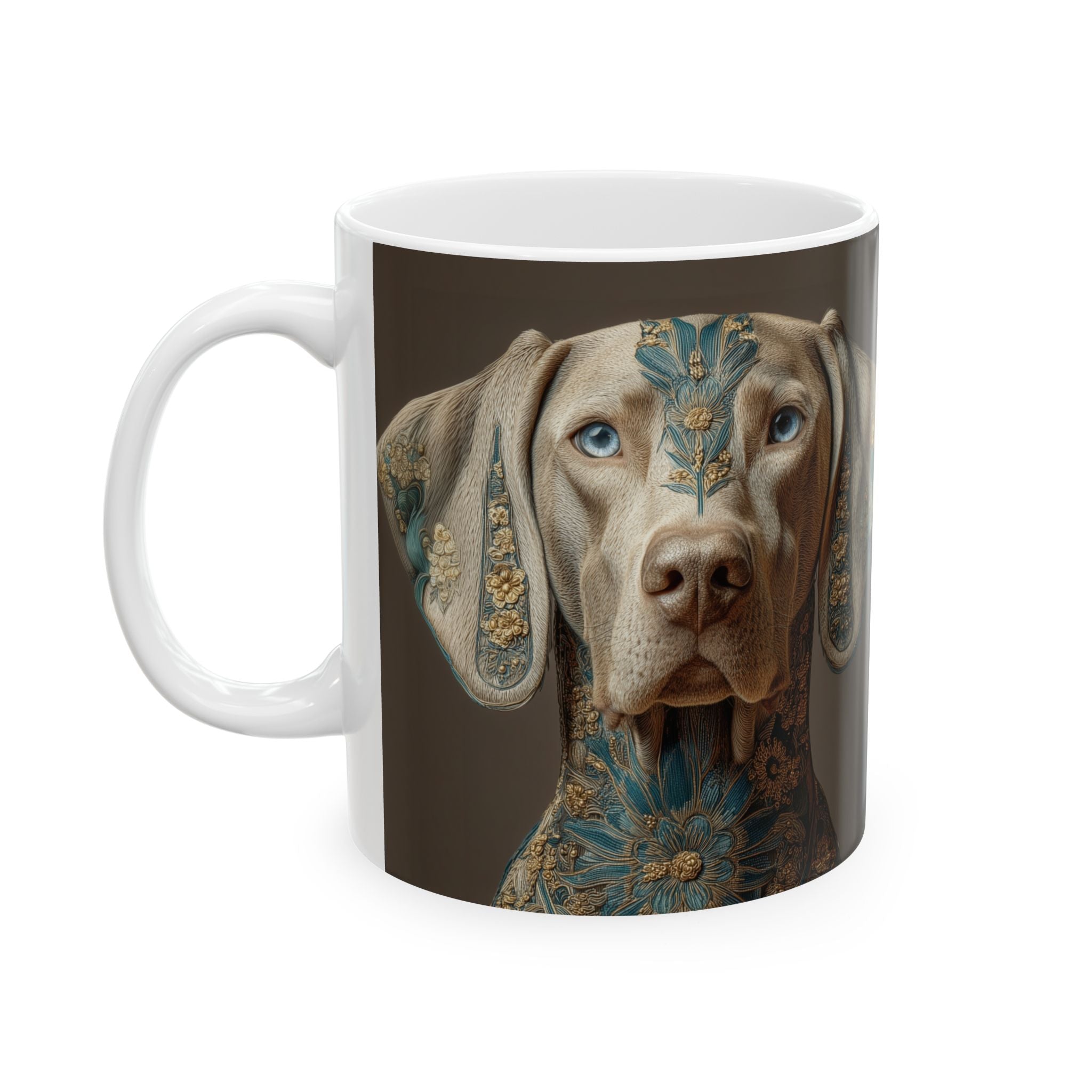 Weimaraner dog art print Ceramic Mug Mug motivational design