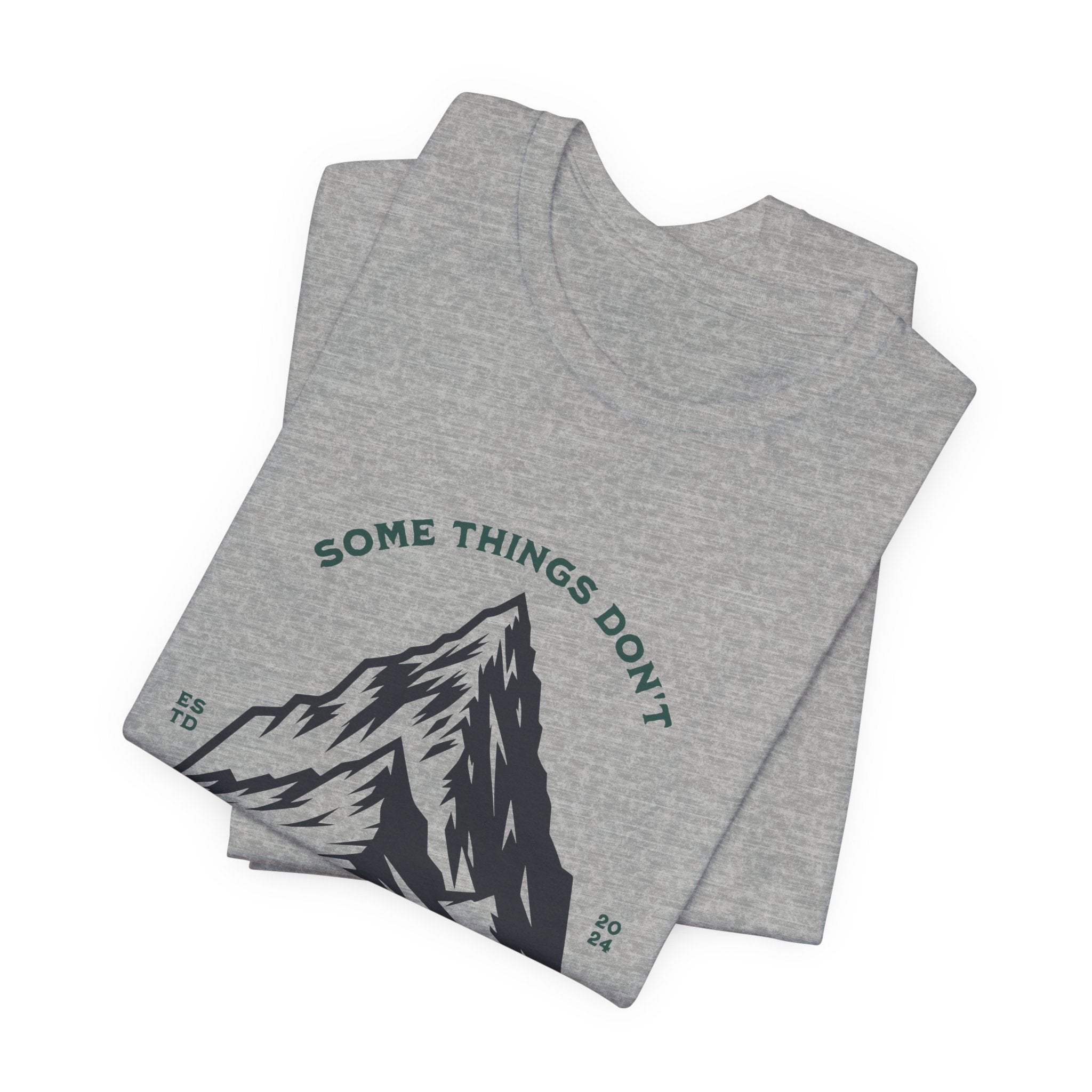 Some things don't move | Men's Motivational Graphic Stillpoint mountain T-Shirt
