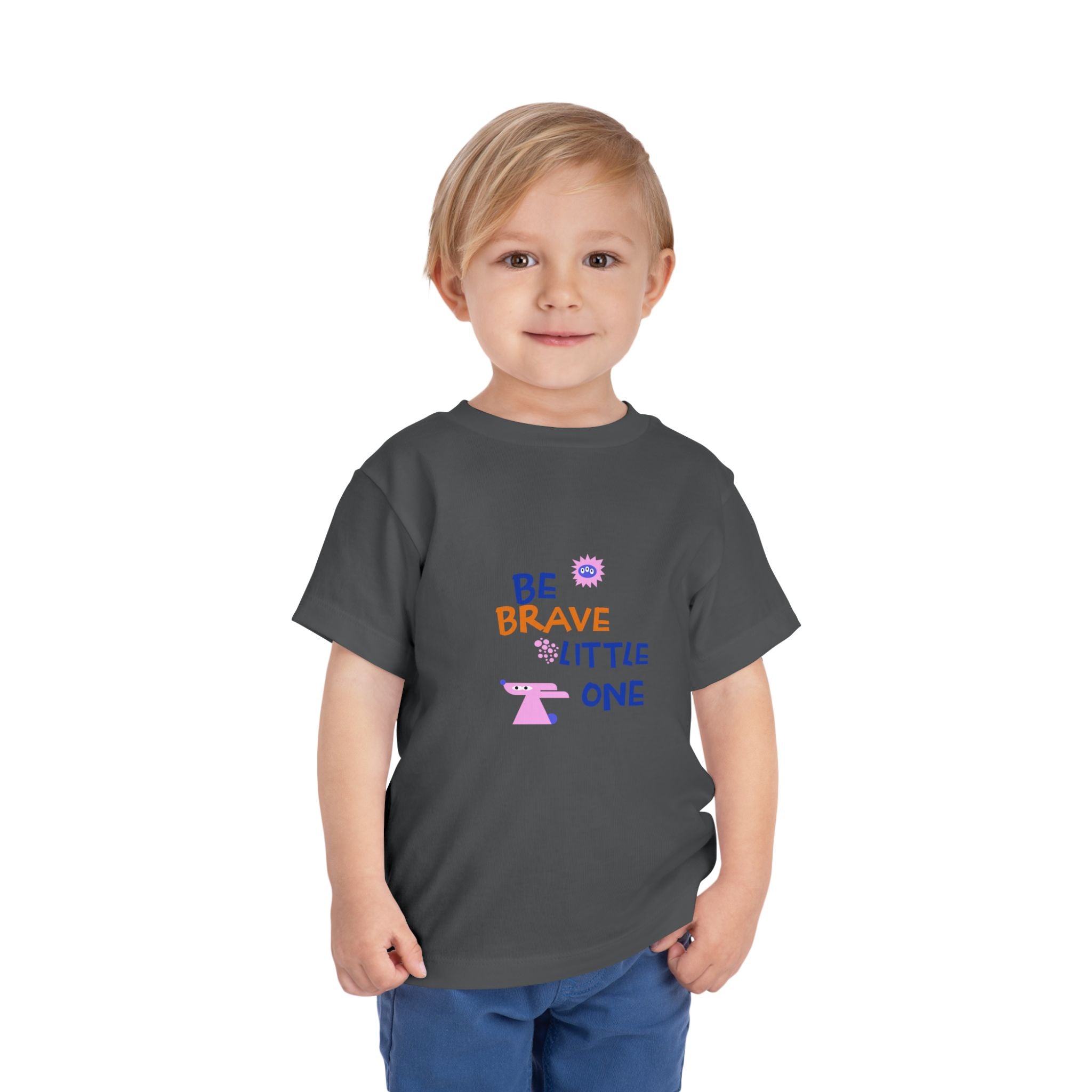 Be Brave Little One | Toddler Motivational Graphic Cute Motivational print T-Shirt