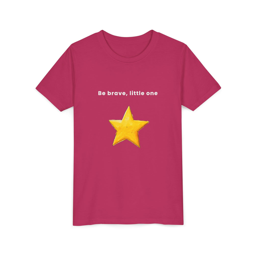 Be Brave Little One | Kids Motivational Graphic Handdrawn Star T-Shirt