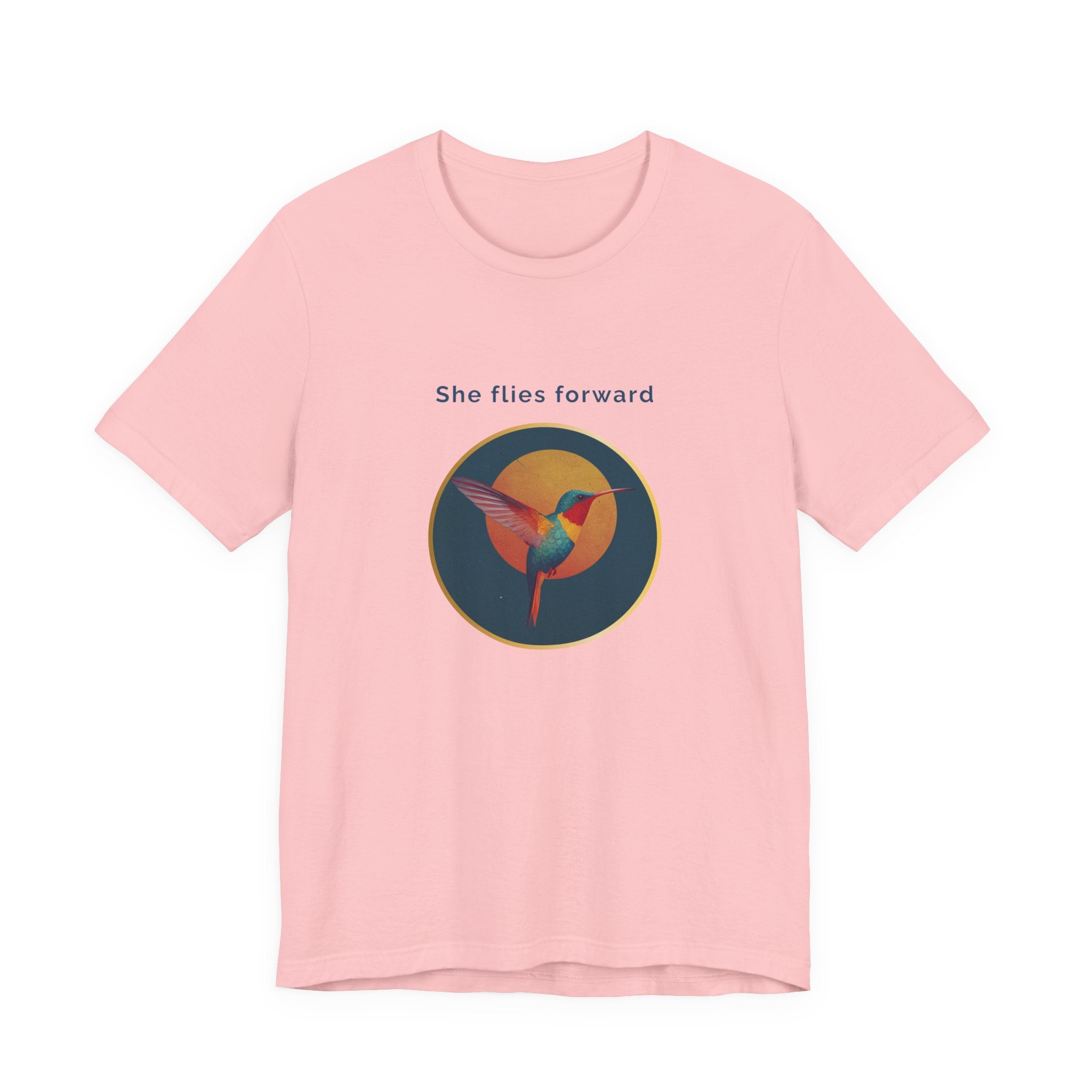 She Flies Forward | Women's Motivational Graphic Solar Flight T-Shirt